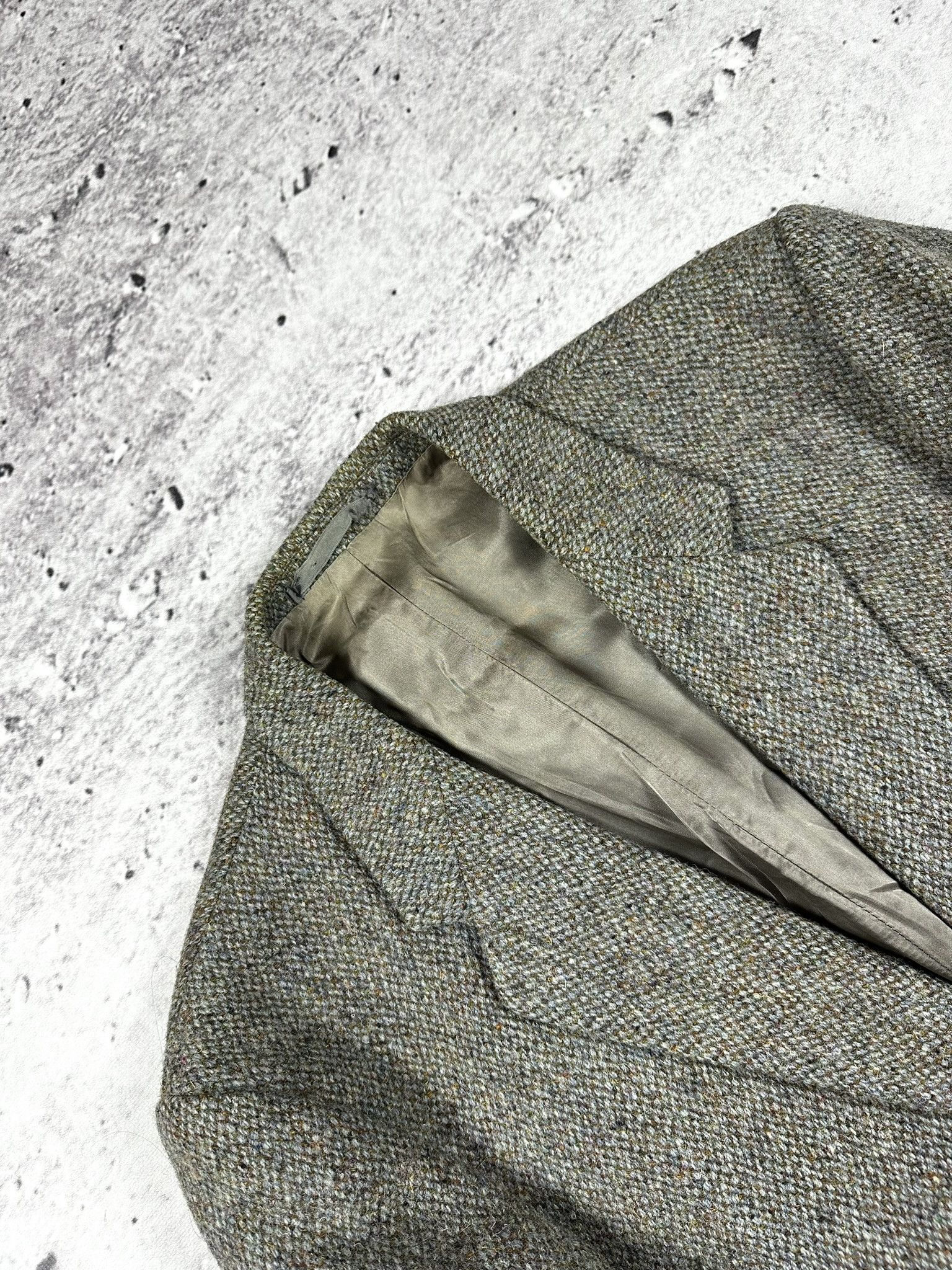 Harris Tweed × Vintage Vintage Harris Tweed wool blazer jacket 80s 90s Size 50L - 3 Thumbnail
