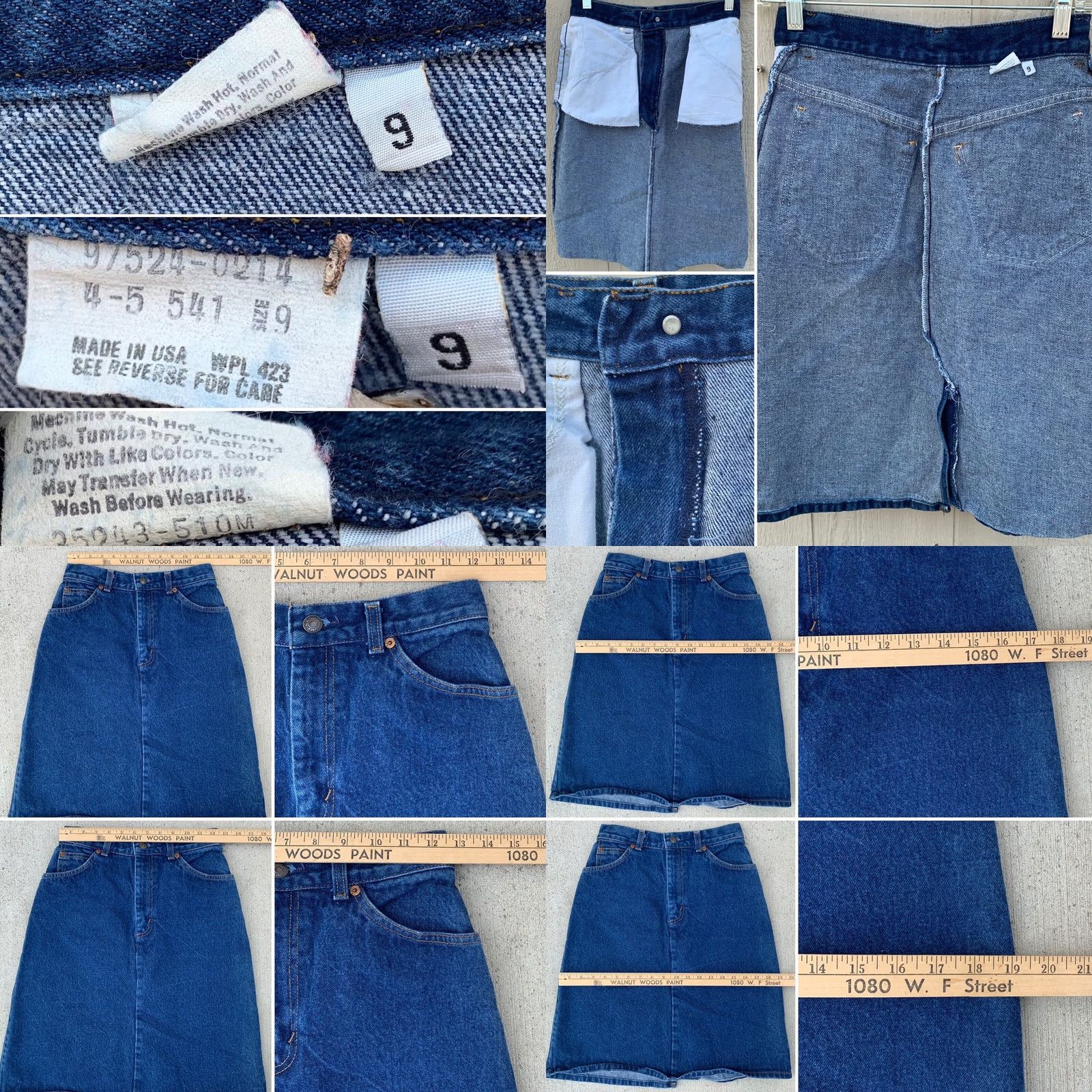 Levi's VINTAGE Levi's High Waist Jeans Skirt Denim Talon 42 Zipper Size 9 25.5 In Waist Blue Rockabilly 1980s Mens Womens Adults Girls Boys Size 30" / US 8 / IT 44 - 7 Thumbnail