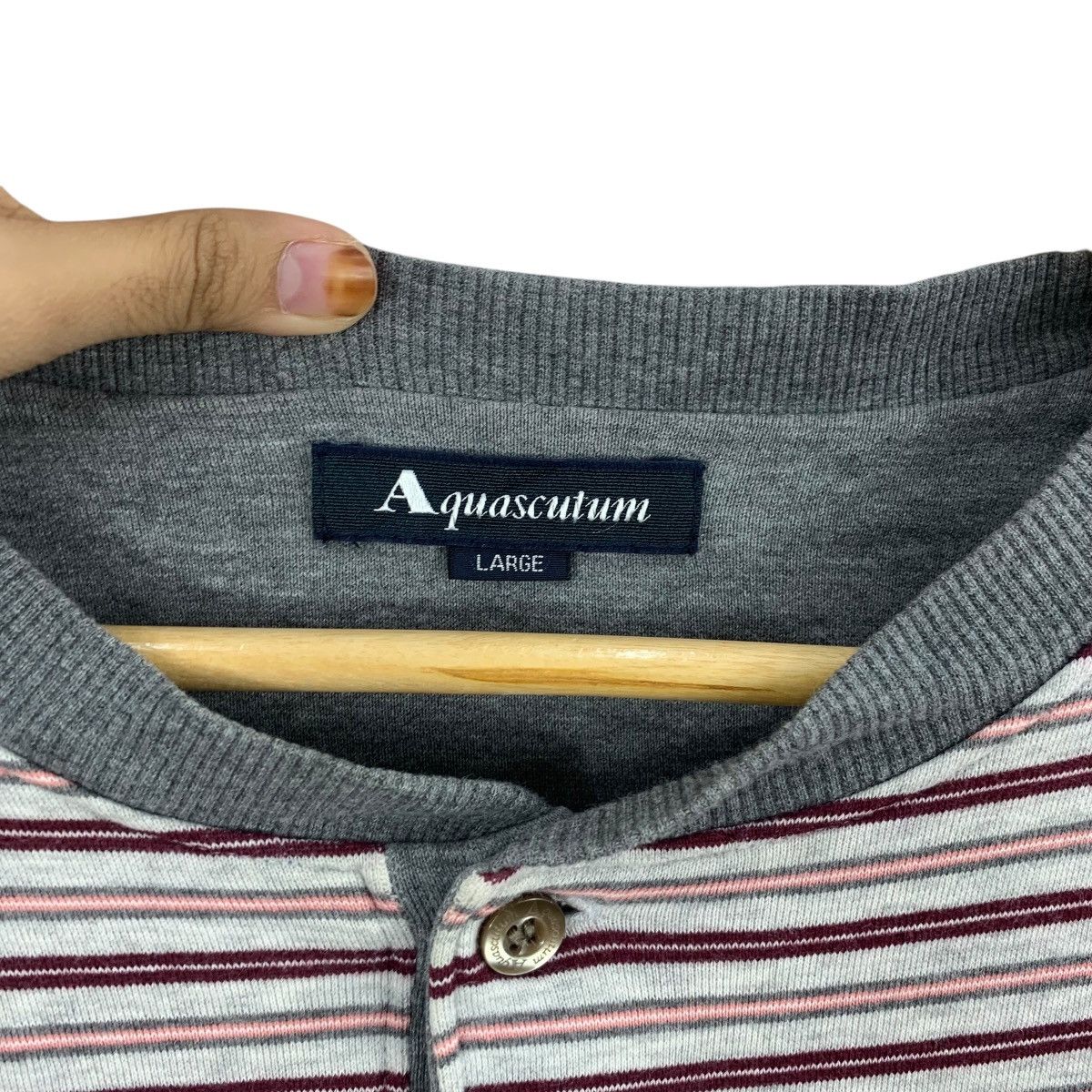 Aquascutum Vintage AQUASCUTUM LONDON Striped Baggy Sweatshirt Size XL / US 12-14 / IT 48-50 - 7 Thumbnail