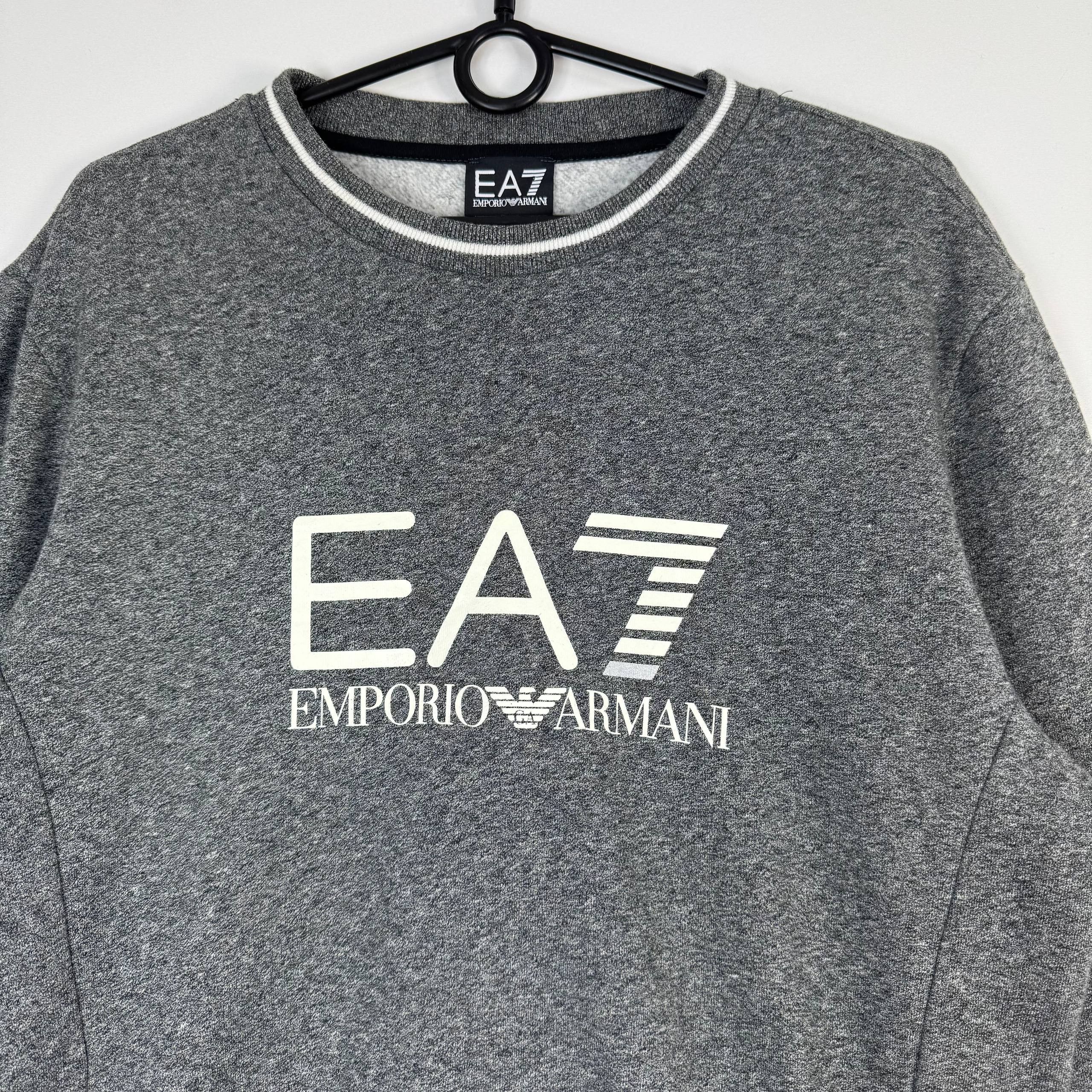 Emporio Armani EA7 Emporio Armani Logo Sweatshirt Grey Mens Size S Size US S / EU 44-46 / 1 - 2 Thumbnail