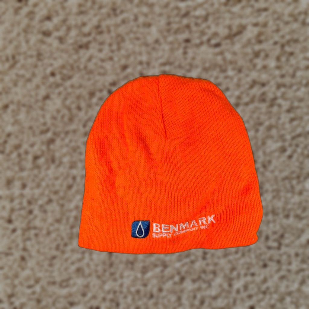 Port & Company High Visibility Beanie Toque Adult One Size Orange Knit Acrylic Workwear Size ONE SIZE - 1 Thumbnail