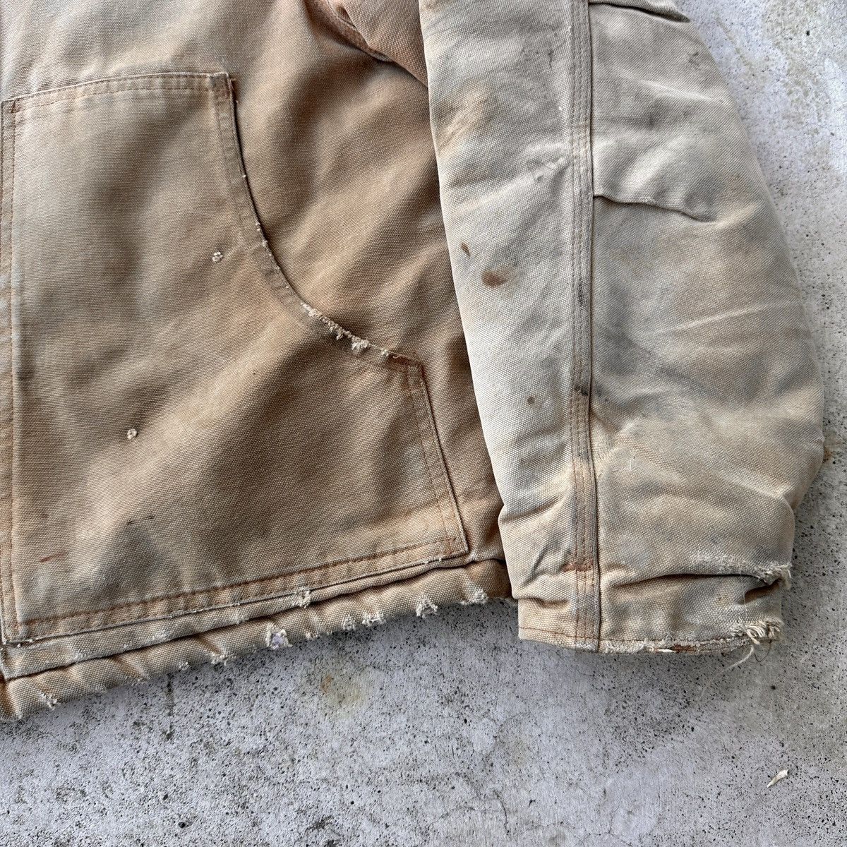 Carhartt Thrashed 90’s Arctic Faded Dirty Work Jacket Detroit Size US L / EU 52-54 / 3 - 6 Thumbnail