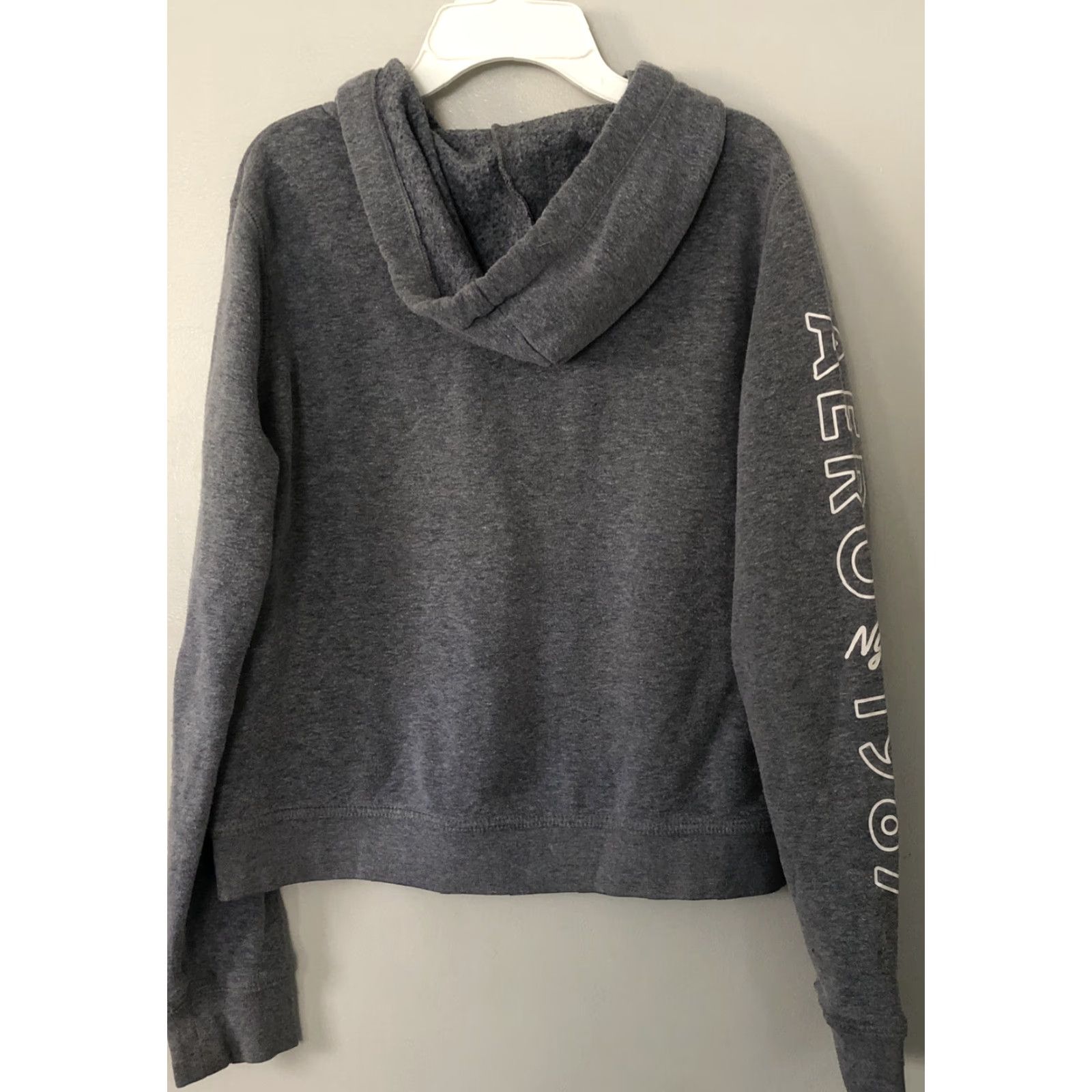 Aeropostale Aeropostale Sweatshirt Hoodie Jrs Sz Medium M Long Sleeve East Coast Logo Gray Hoodie, Aeropostale, Teens, M, Gray Size M / US 6-8 / IT 42-44 - 5 Thumbnail