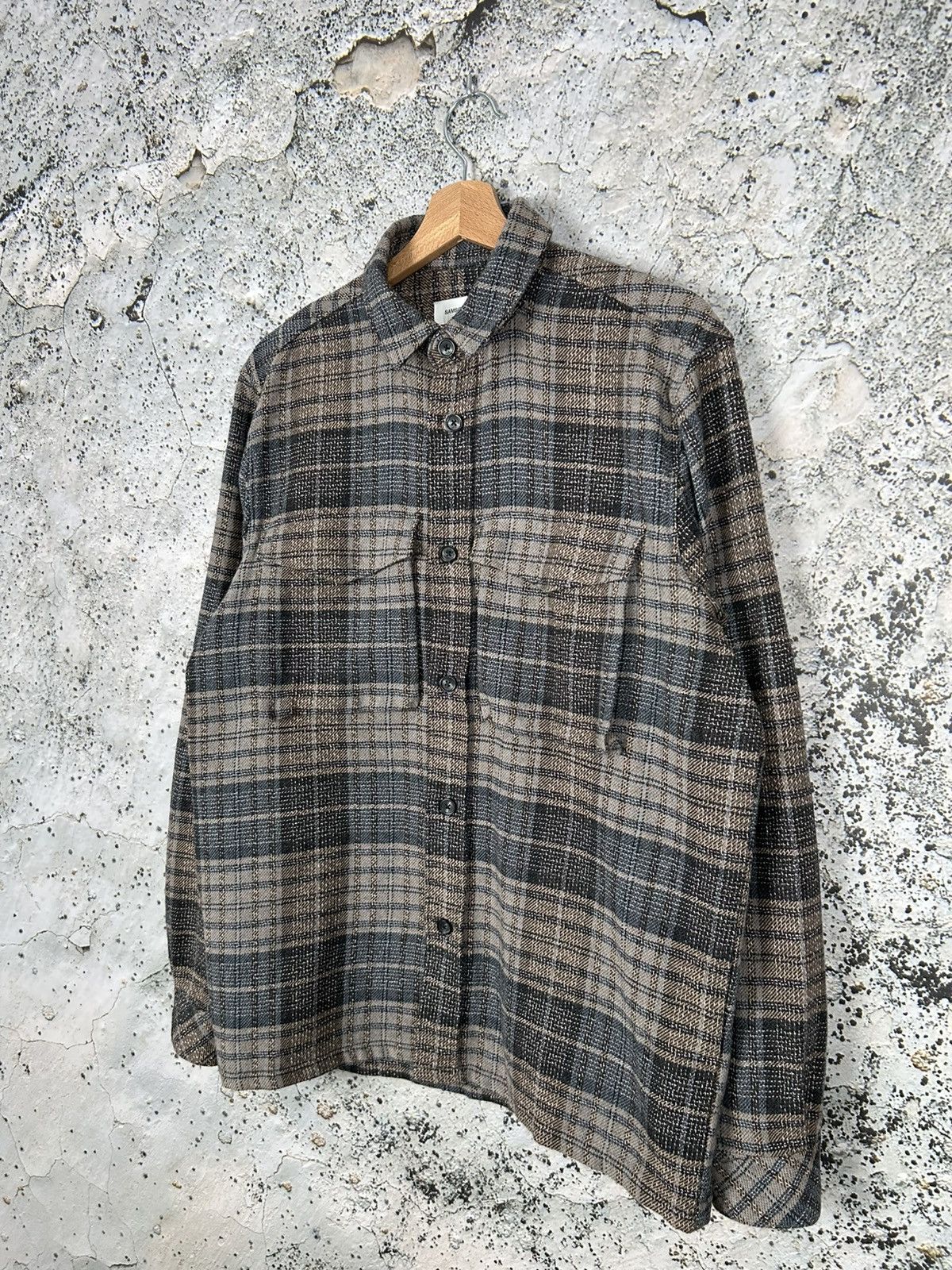 Samsoe Samsoe Samsoe Samsoe Wool Overshirt Avant Garde Scandinavian Size US L / EU 52-54 / 3 - 2 Thumbnail