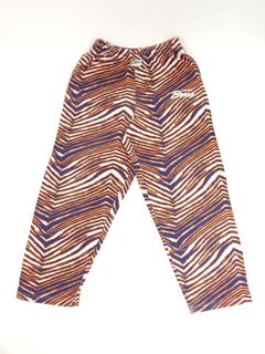 Zubaz Buffalo Bills Lined Zebra Striped Bib Overalls