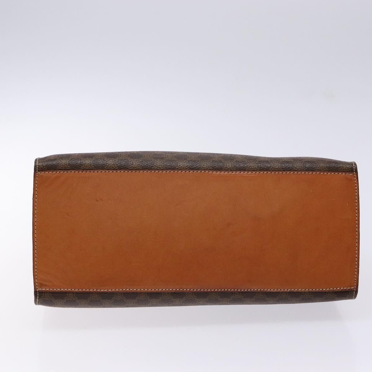 Celine CELINE Macadam Canvas Hand Bag Pvc Leather Brown Gold Size ONE SIZE - 9 Thumbnail