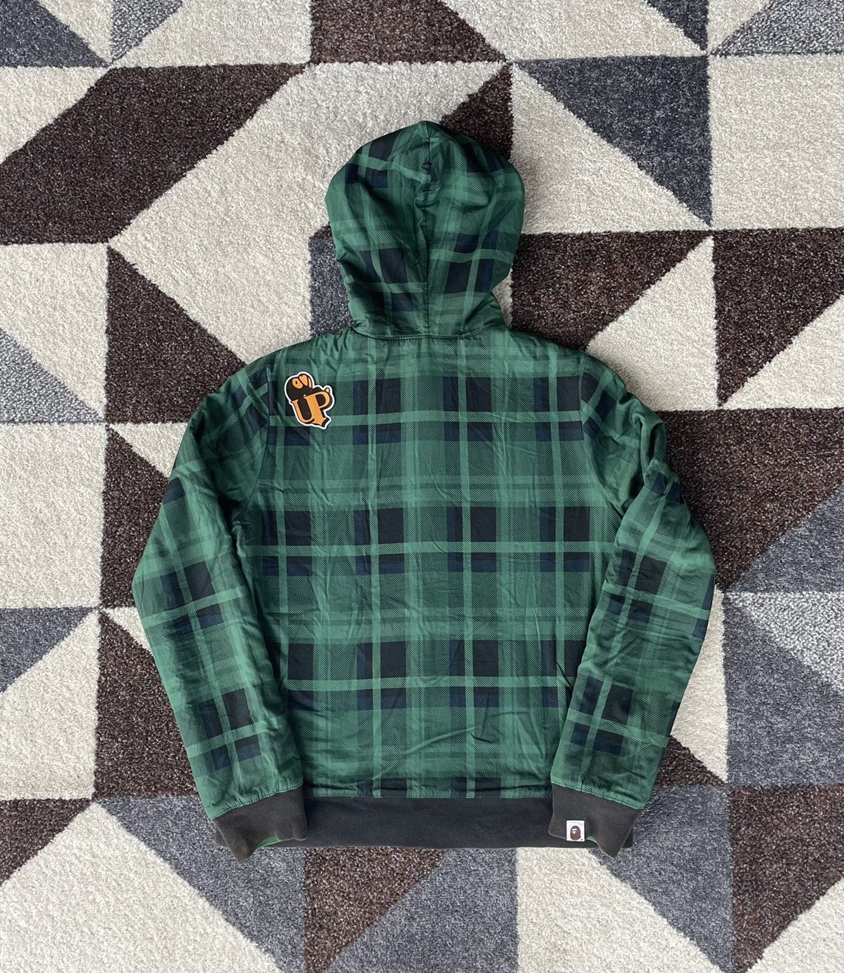 Bape OG Bape Plaid Reversible Zip Hoodie Size S / US 4 / IT 40 - 6 Thumbnail