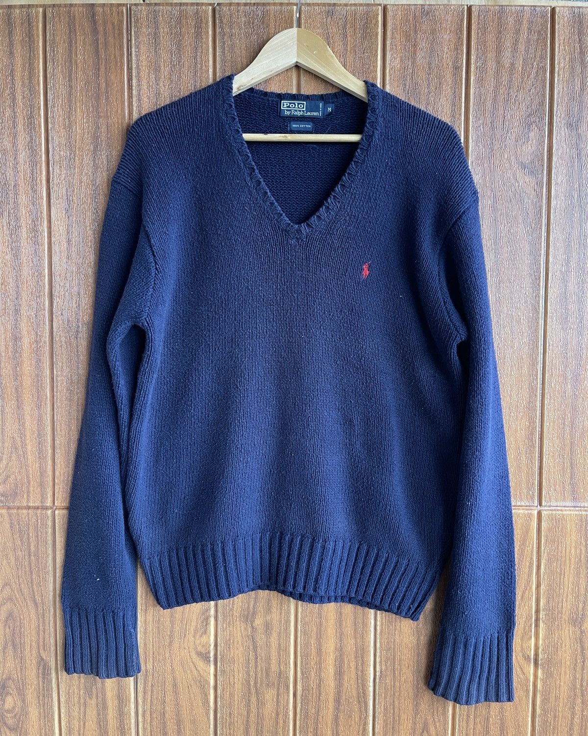 Polo Ralph Lauren Last Drop🔥Rare🔥Vintage Polo Ralph Laurent Sweat Knit Shirt Size US L / EU 52-54 / 3 - 1 Thumbnail