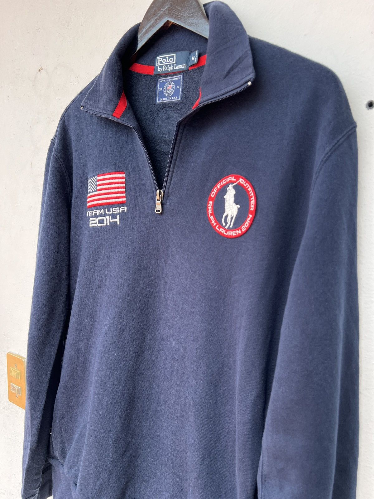 Polo Ralph Lauren Polo Ralph Lauren USA Olympic Team Sweatshirt M Navy Cotton Size US M / EU 48-50 / 2 - 3 Thumbnail
