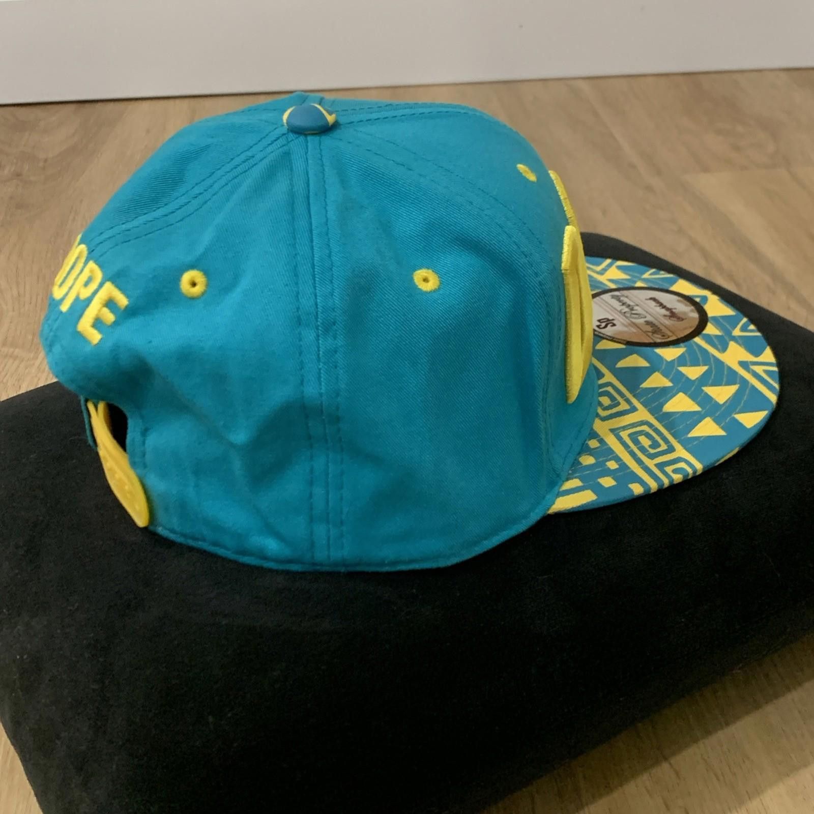 Other State Property DOPE Snapback Hat Teal Yellow Underbrim Art Size ONE SIZE - 6 Thumbnail