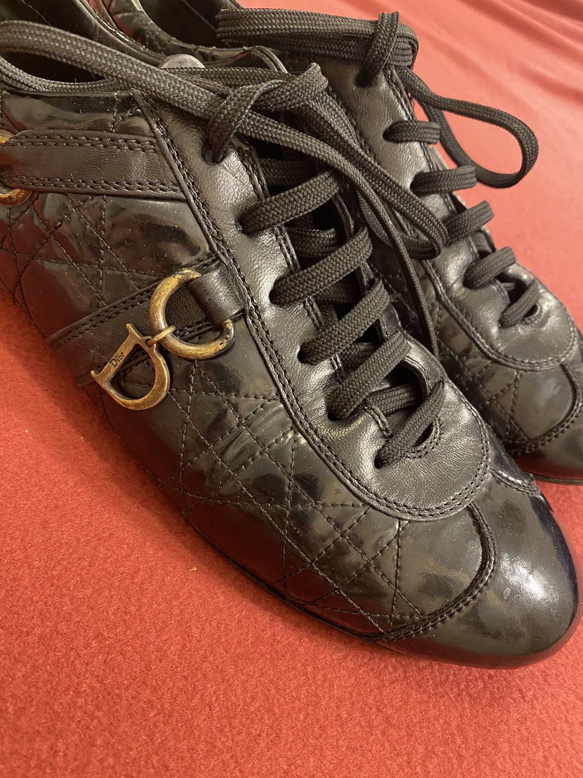 Dior Dior Black patent leather with classic stitching Size US 7 / EU 40 - 3 Thumbnail