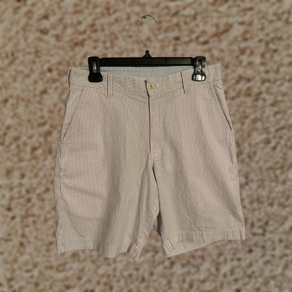 Bills Khakis Bills Khakis Chino Shorts Parker Standard Fit Pastel Seersucker Purple Mens 30 Size US 30 / EU 46 - 1 Thumbnail