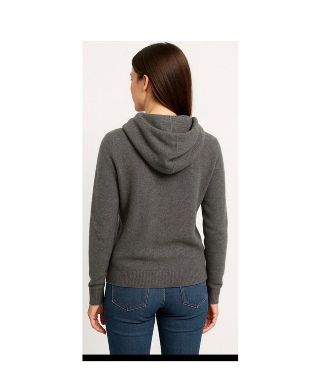 Vince Women's Vince. Gray Cashmere Full-Zip Hoodie S Size S / US 4 / IT 40 - 14 Thumbnail