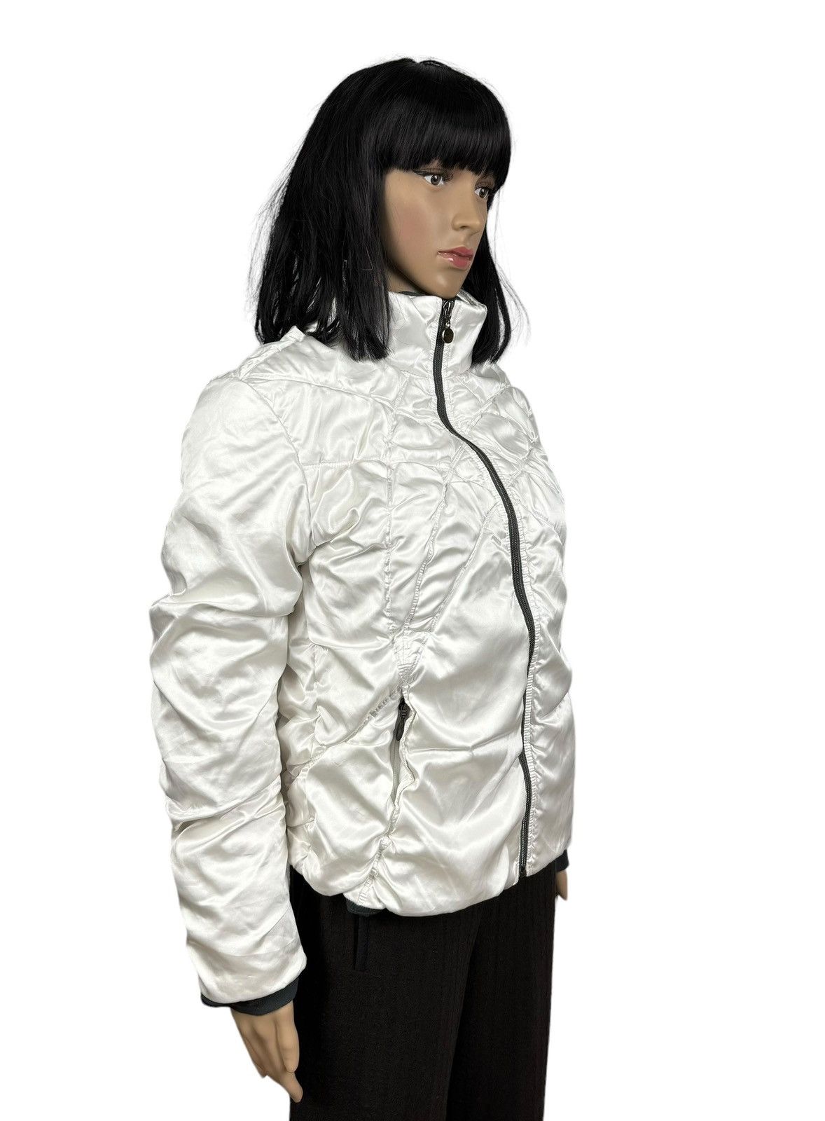 Nike × Vintage Nike Vintage Y2K Satin Quilted Down Jacket size L Size L / US 10 / IT 46 - 4 Thumbnail