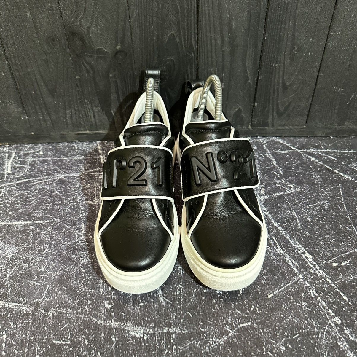 N21 N21 KIDS - Black Leather Sneakers Size 35 Size US 5 / IT 35 - 5 Thumbnail