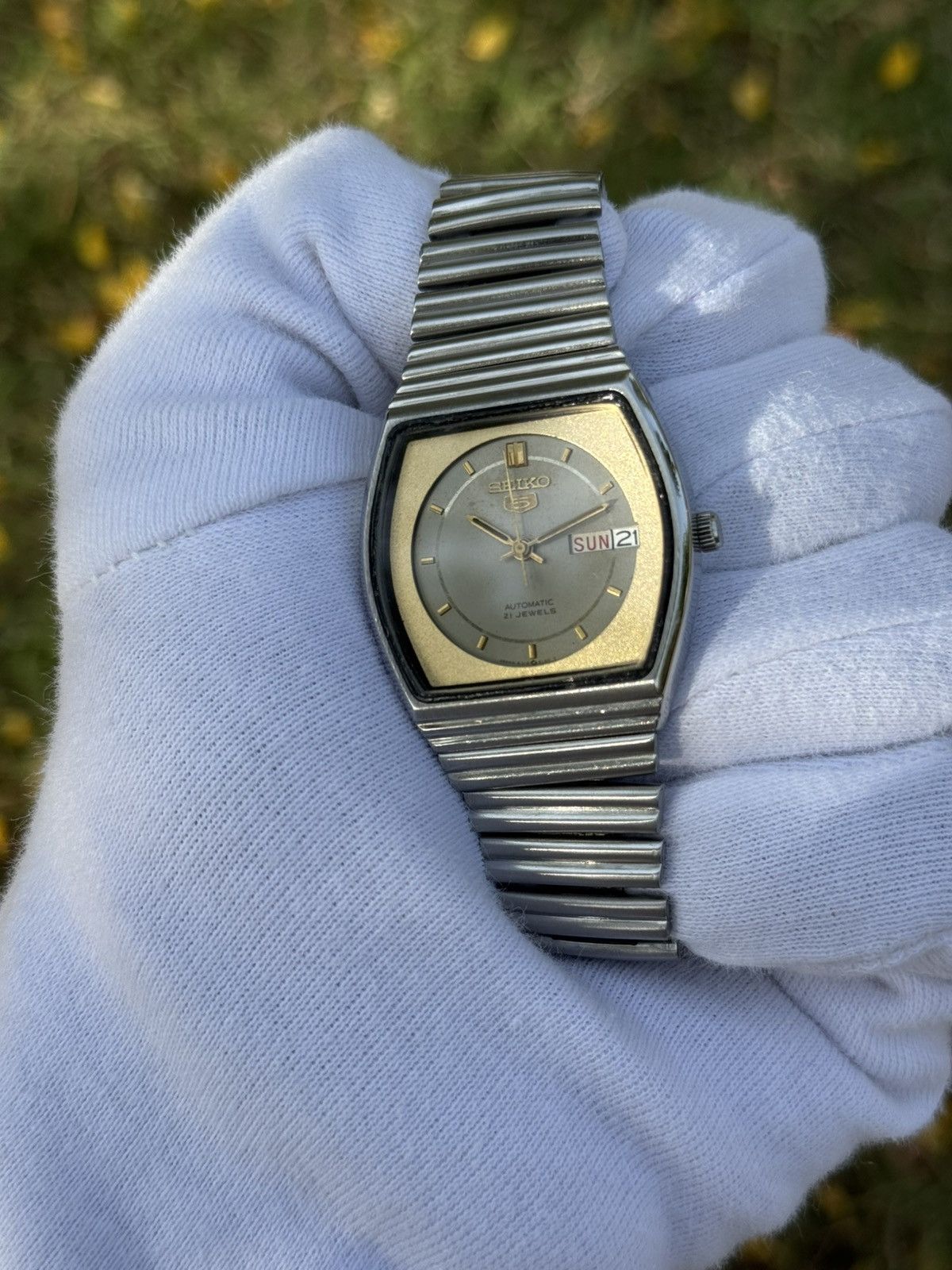 Seiko Vintage Seiko 5 Automatic japan Watch:gray Dial, retro Case Size 36 - 18 Thumbnail