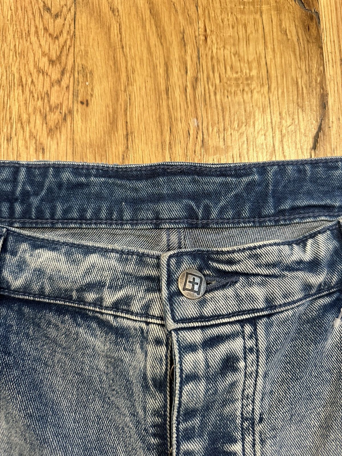 Ksubi Distressed Blue Denim Jeans Size 40