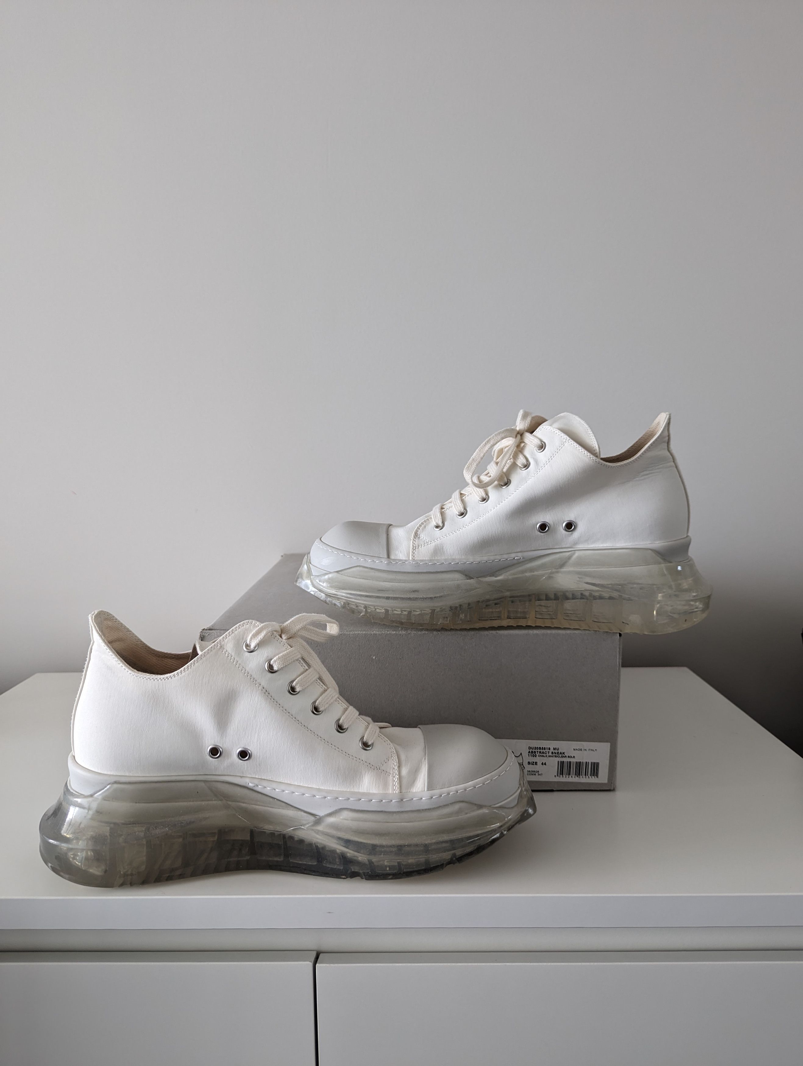 Rick Owens × Rick Owens Drkshdw [RARE] RICK OWENS WHITE ABSTRACT 