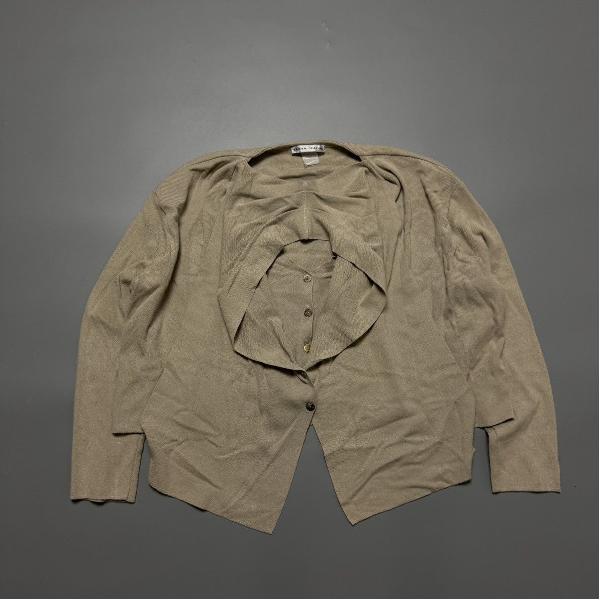 Sarah Pacini Avant Garde Asymmetrical Blouse Sarah Pacini Size S / US 4 / IT 40 - 1 Thumbnail