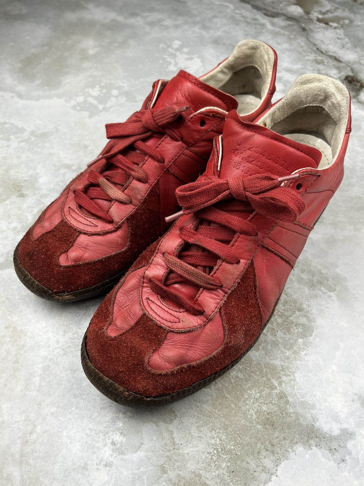 Maison Margiela AW05 Maison Margiela Vintage Red Leather Replica Gats Size US 9.5 / EU 42-43 - 3 Thumbnail