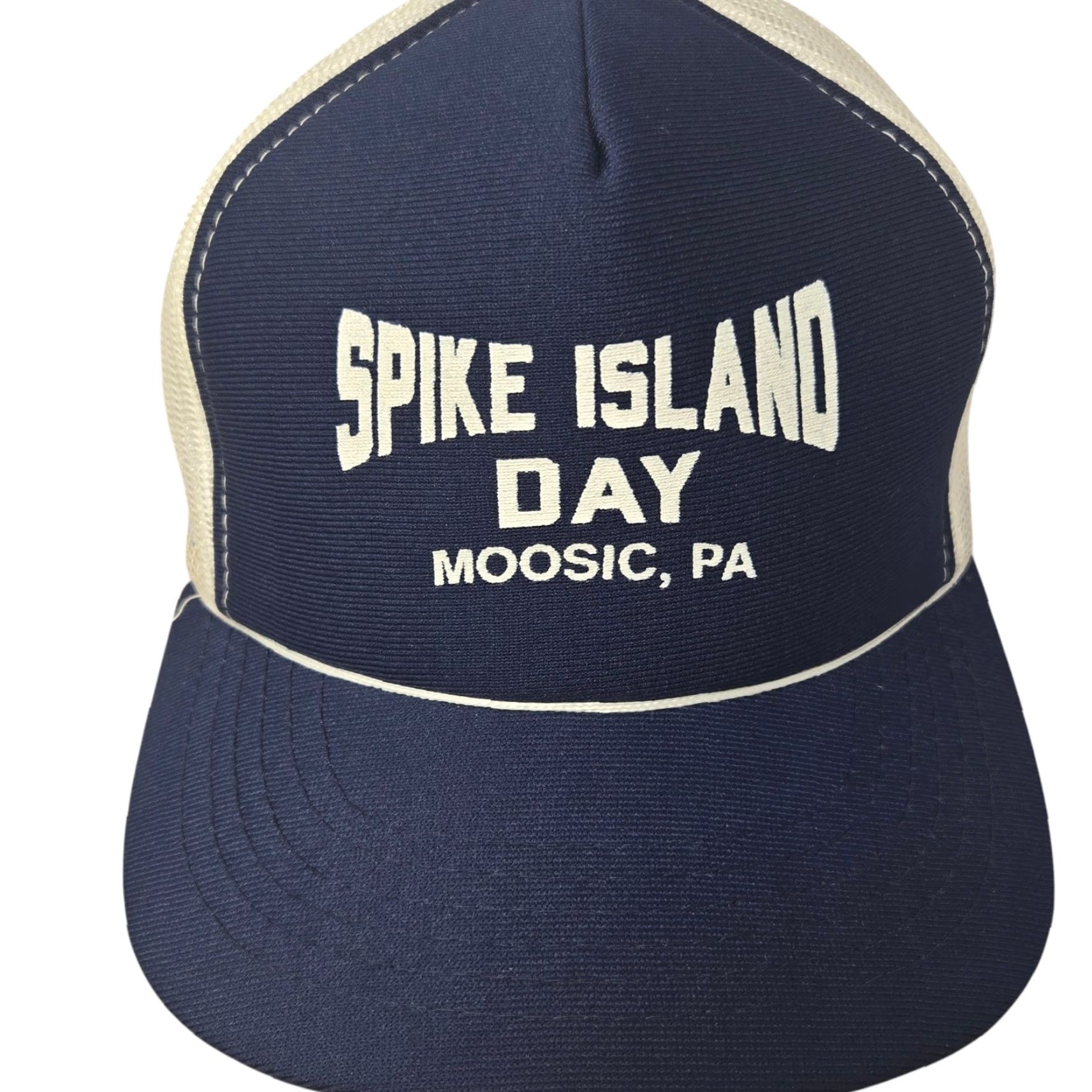 Vintage VINTAGE Trucker Hat Spike Island Day Moosic Pa Adjustable Blue Size ONE SIZE - 2 Thumbnail