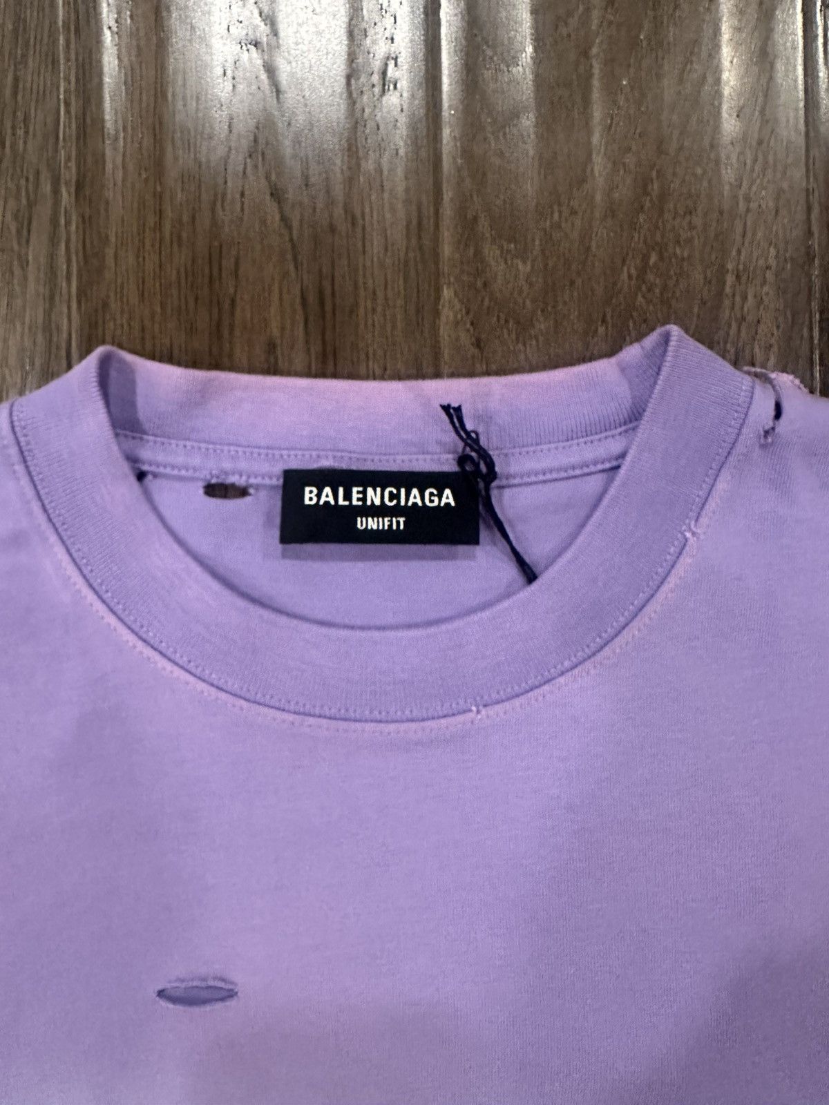 Balenciaga Balenciaga Purple TShirt Size US XXS / EU 40 - 3 Thumbnail