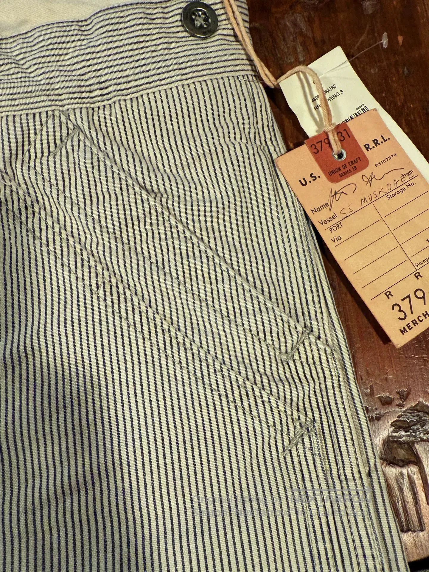 RRL Ralph Lauren RRL Striped Cargo Pants 29×32. Size US 29 - 3 Thumbnail