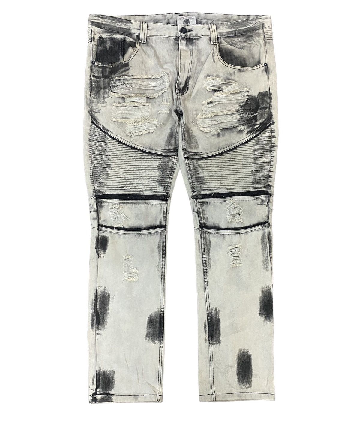Smoke Rise Smoke Rise Jeans Inspired by Balmain Biker Jeans Size US 42 / EU 58 - 1 Thumbnail