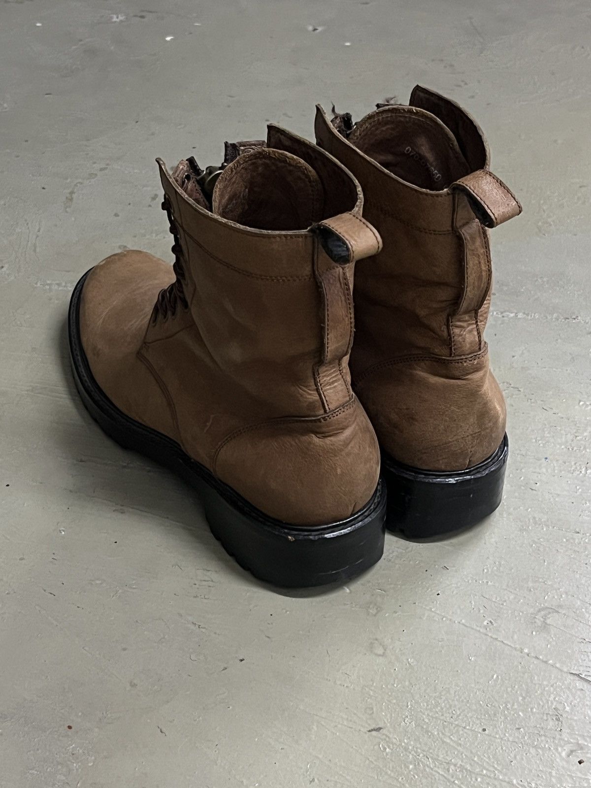 Guidi Takeo Kikuchi Lace Zipper Leather Combat Guidi Style Boots Size US 9 / EU 42 - 14 Thumbnail