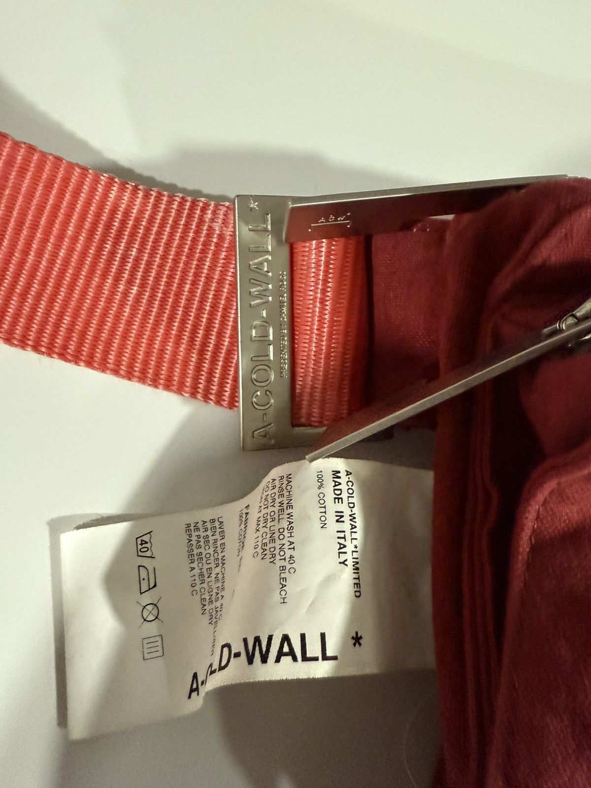 A-COLD-WALL* A cold wall red tri pocket utility bag Size ONE SIZE - 5 Thumbnail