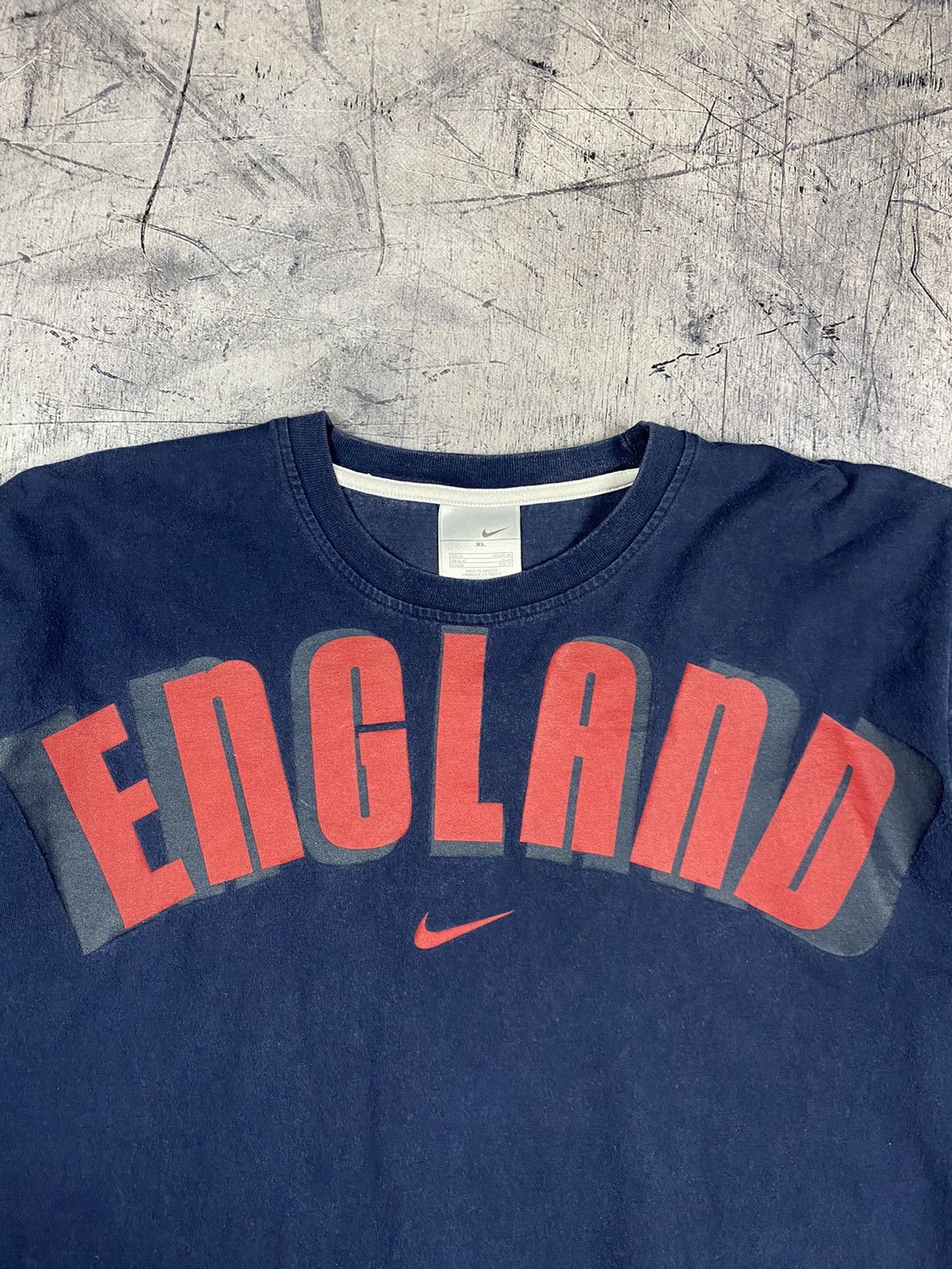 Nike Vintage Nike England Center Logo Y2K Drill Tee T Shirt Size US XL / EU 56 / 4 - 5 Thumbnail