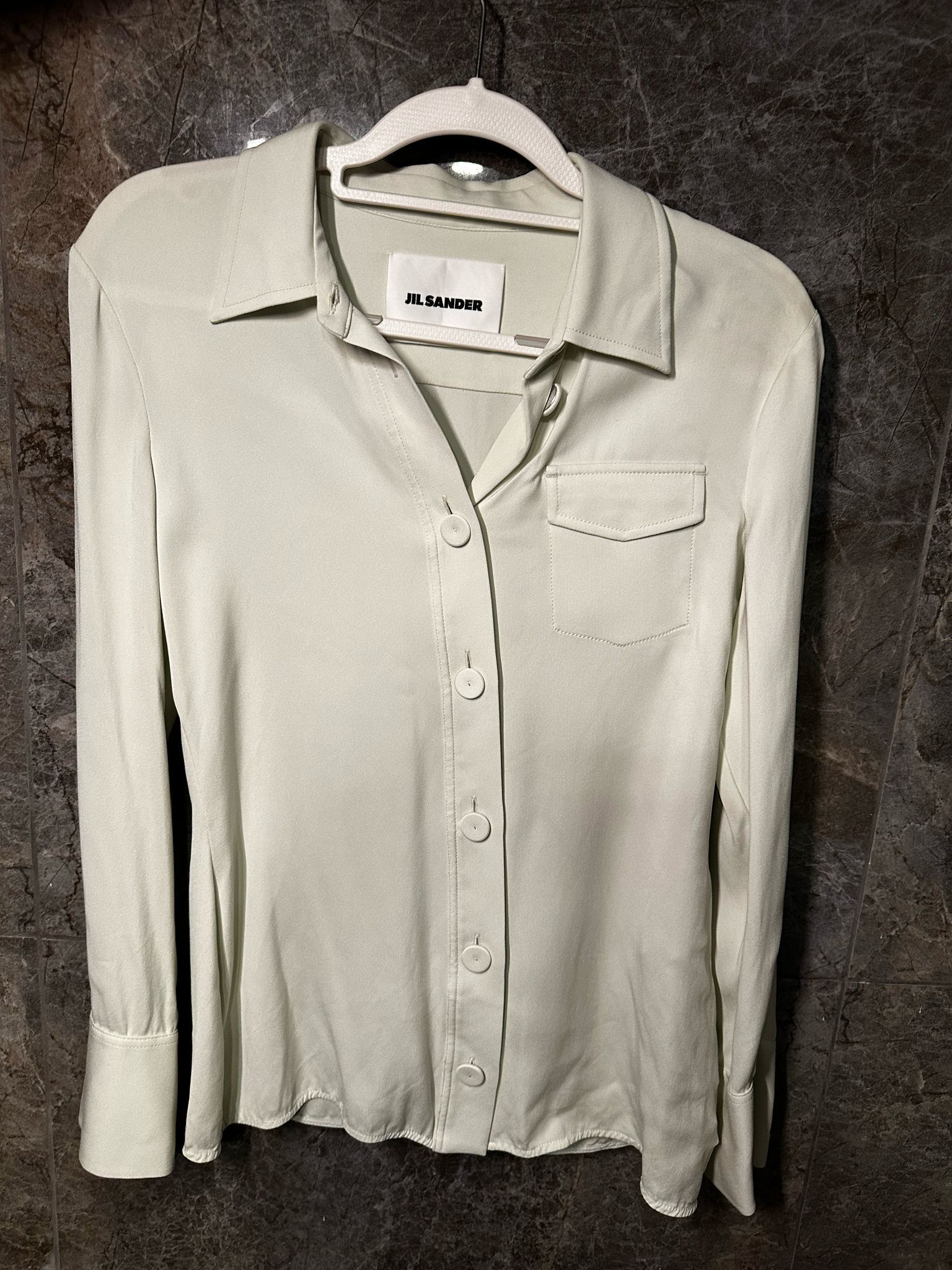 Jil Sander Jil Sander Ivory Viscose-Silk Shirt Size XS / US 0-2 / IT 36-38 - 1 Thumbnail