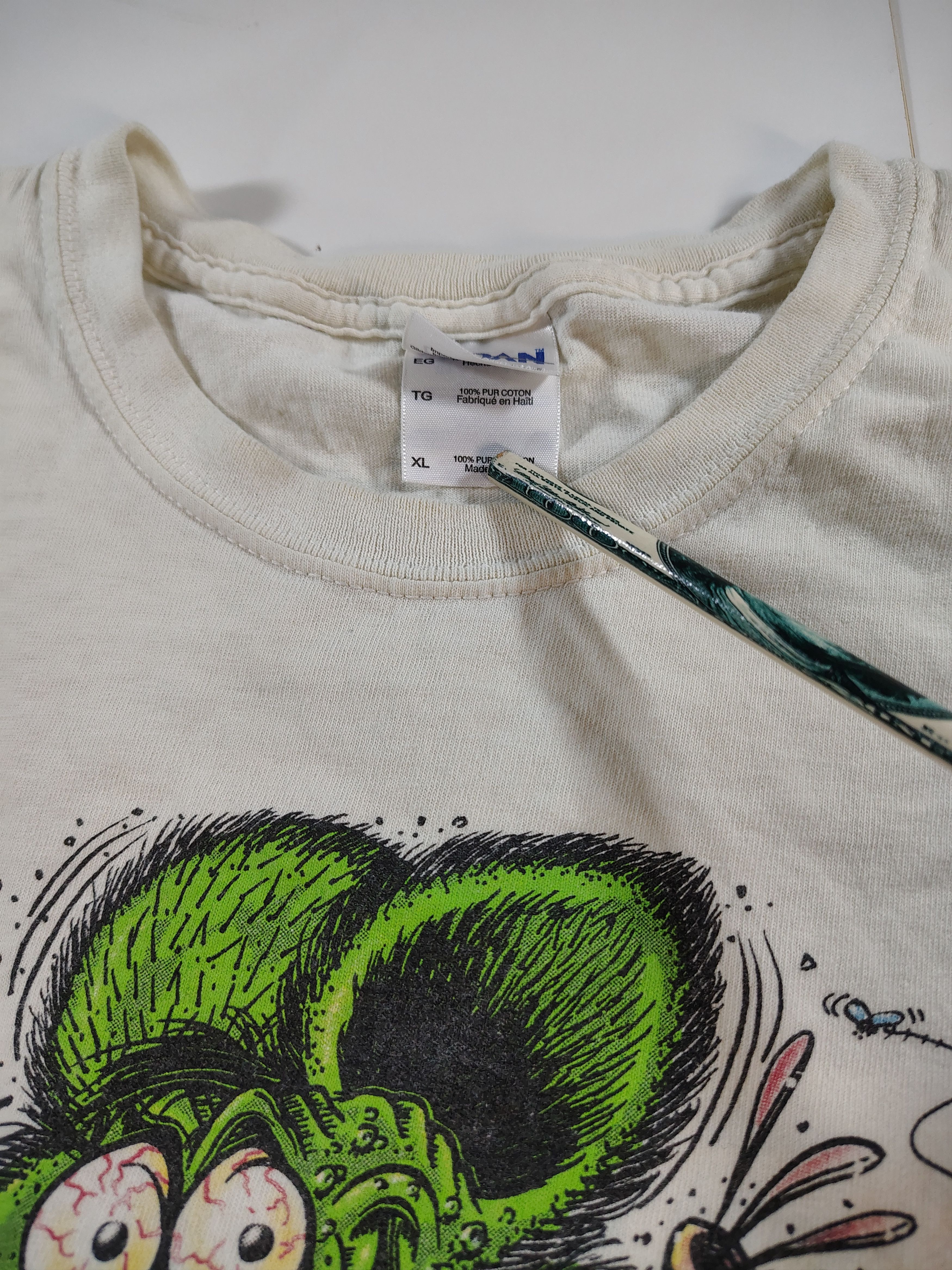 Gildan The Men's Vintage XL White Classic Hot Rod Graphic T-Shirt Size US L / EU 52-54 / 3 - 2 Thumbnail