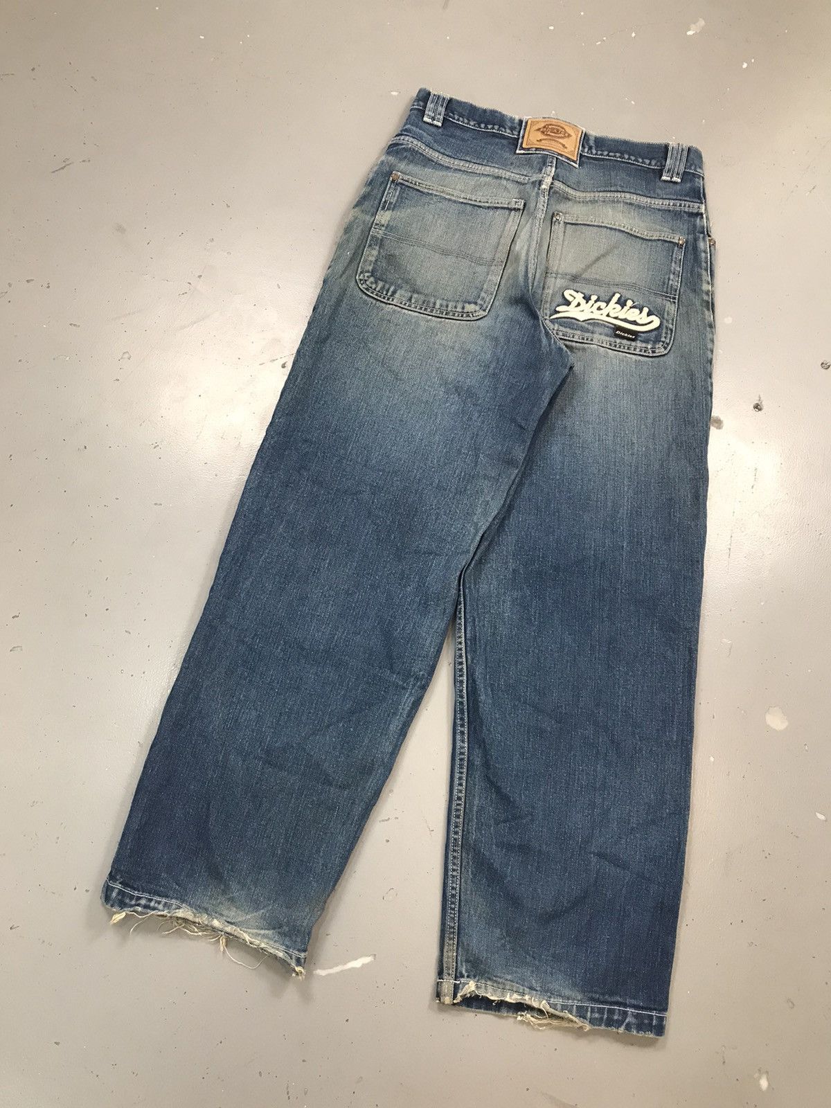 Dickies × Vintage Vintage Dickies logo embroidered big daddy distressed denim Size US 32 / EU 48 - 9 Thumbnail