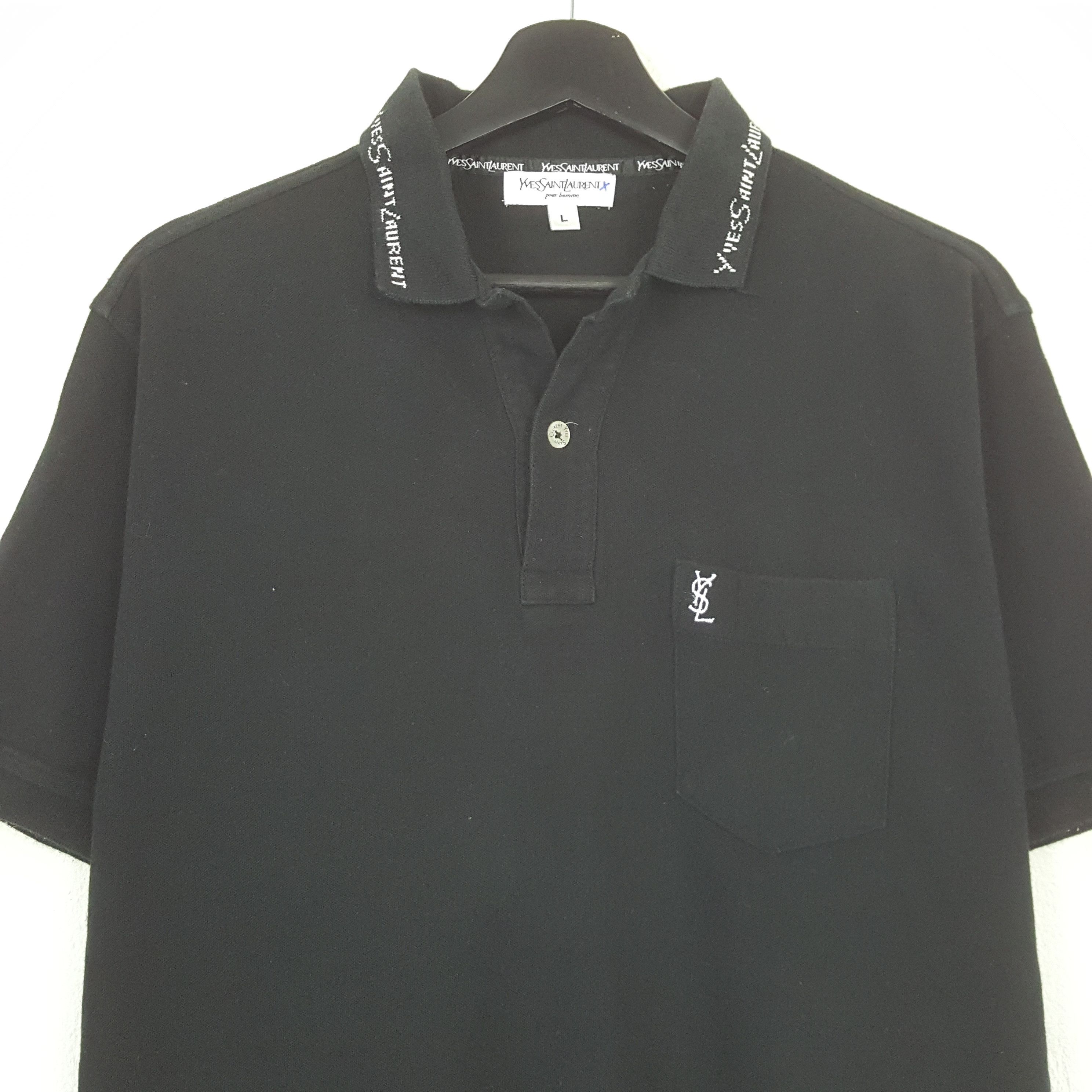 Yves Saint Laurent Yves Saint Laurent Fashion Brand Polos C301N42 Size US M / EU 48-50 / 2 - 2 Thumbnail