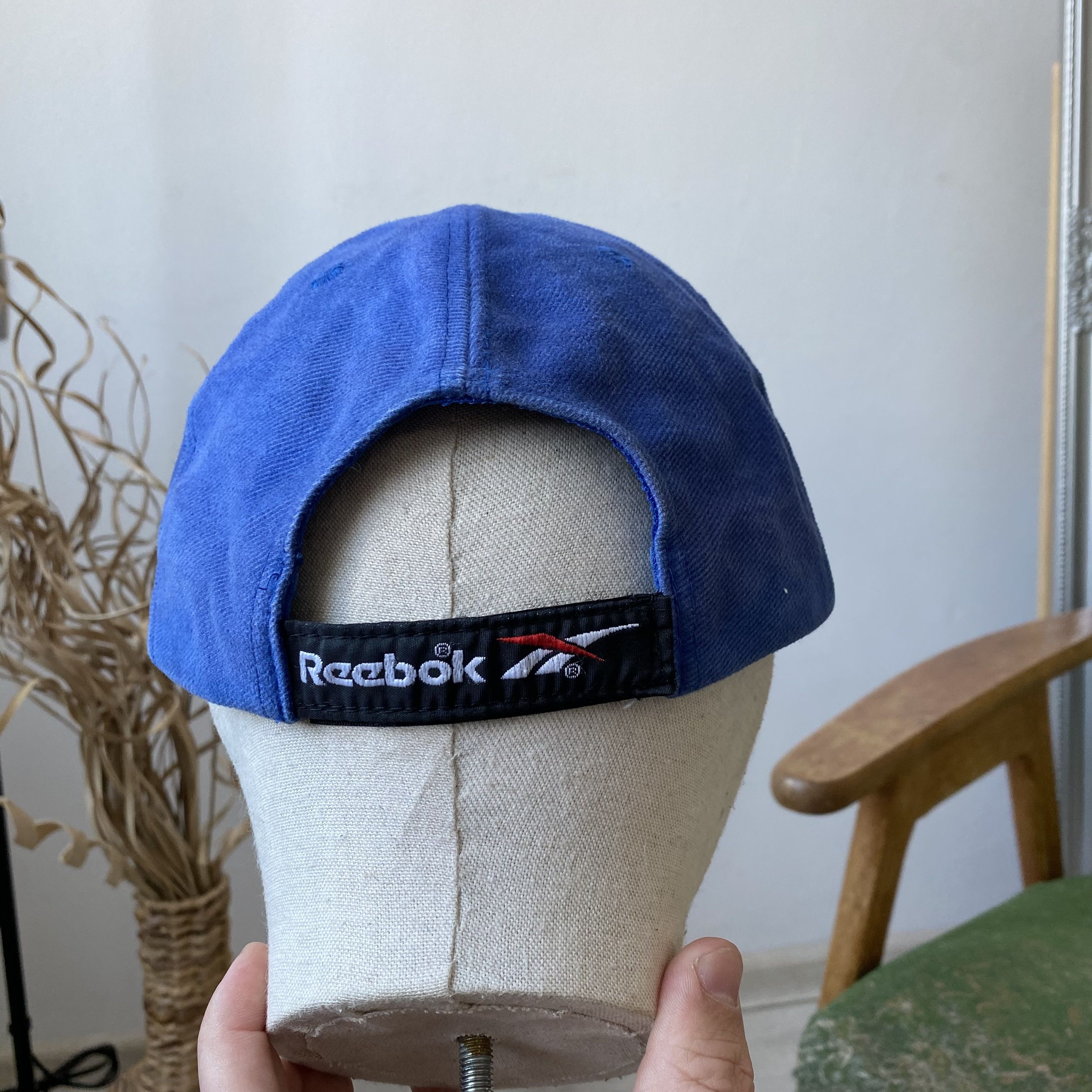 Reebok 🧢 Vintage 90s Reebok cap big logo Dad hat Streetwear Size ONE SIZE - 6 Thumbnail