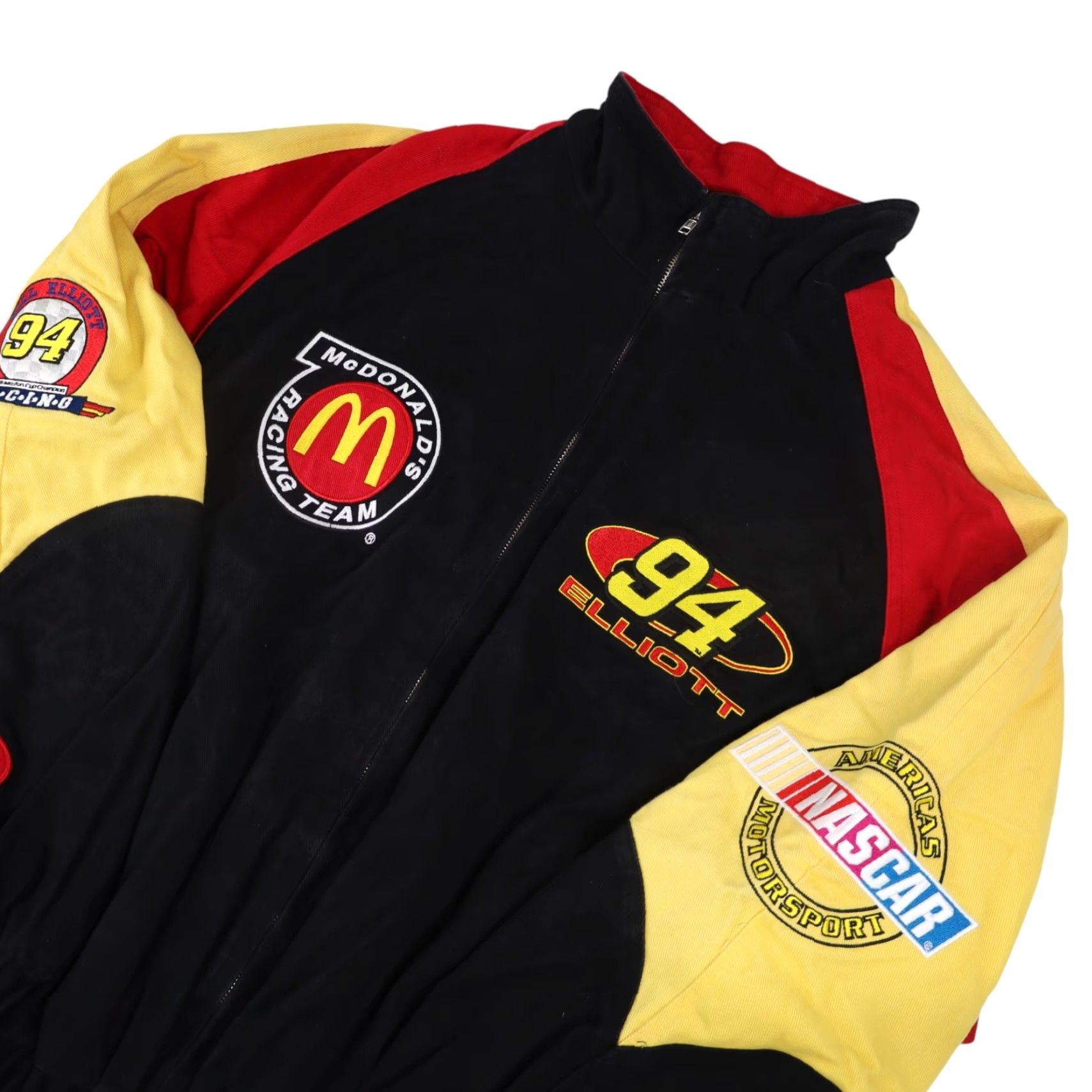 Logo Athletic VINTAGE Logo Athletic #94 Bill Elliott McDonalds Racing Jacket Mens Large Black Size US L / EU 52-54 / 3 - 2 Thumbnail
