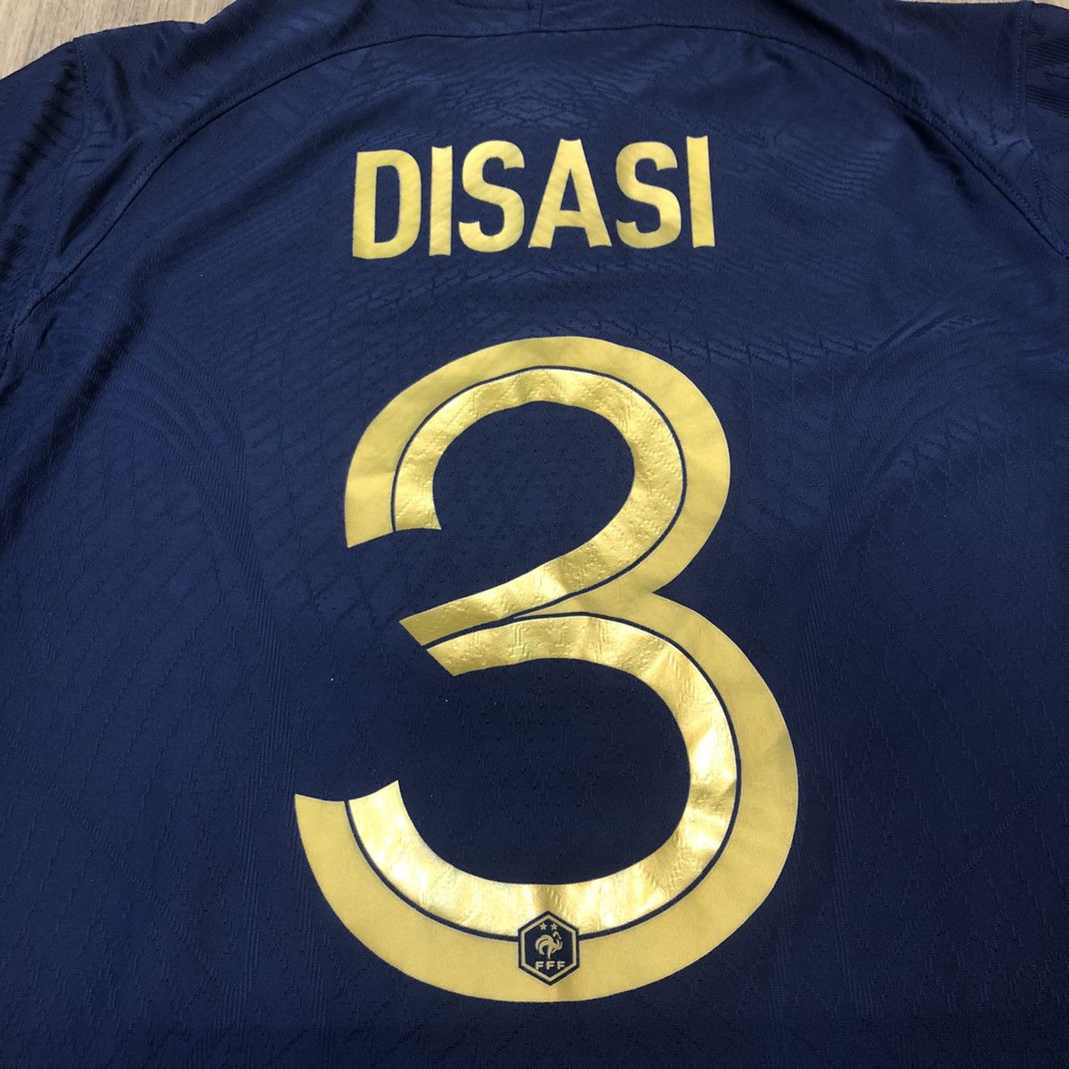 Nike France World Cup 2022 player issue home shirt #3 Disasi Size US XL / EU 56 / 4 - 7 Thumbnail