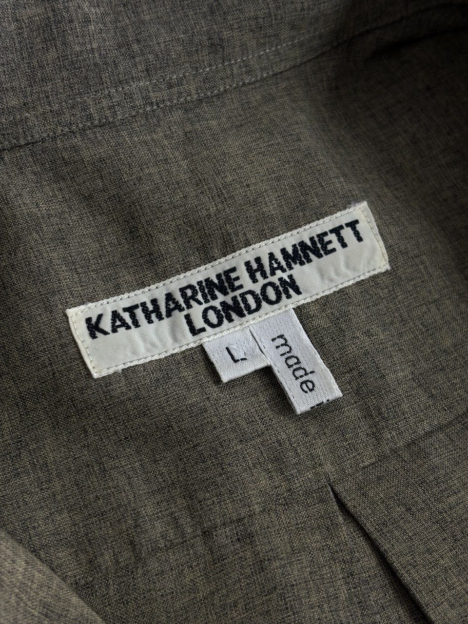 Katharine Hamnett London Katharine Hamnett London Green Oversized Archive Shirt Size US L / EU 52-54 / 3 - 18 Thumbnail