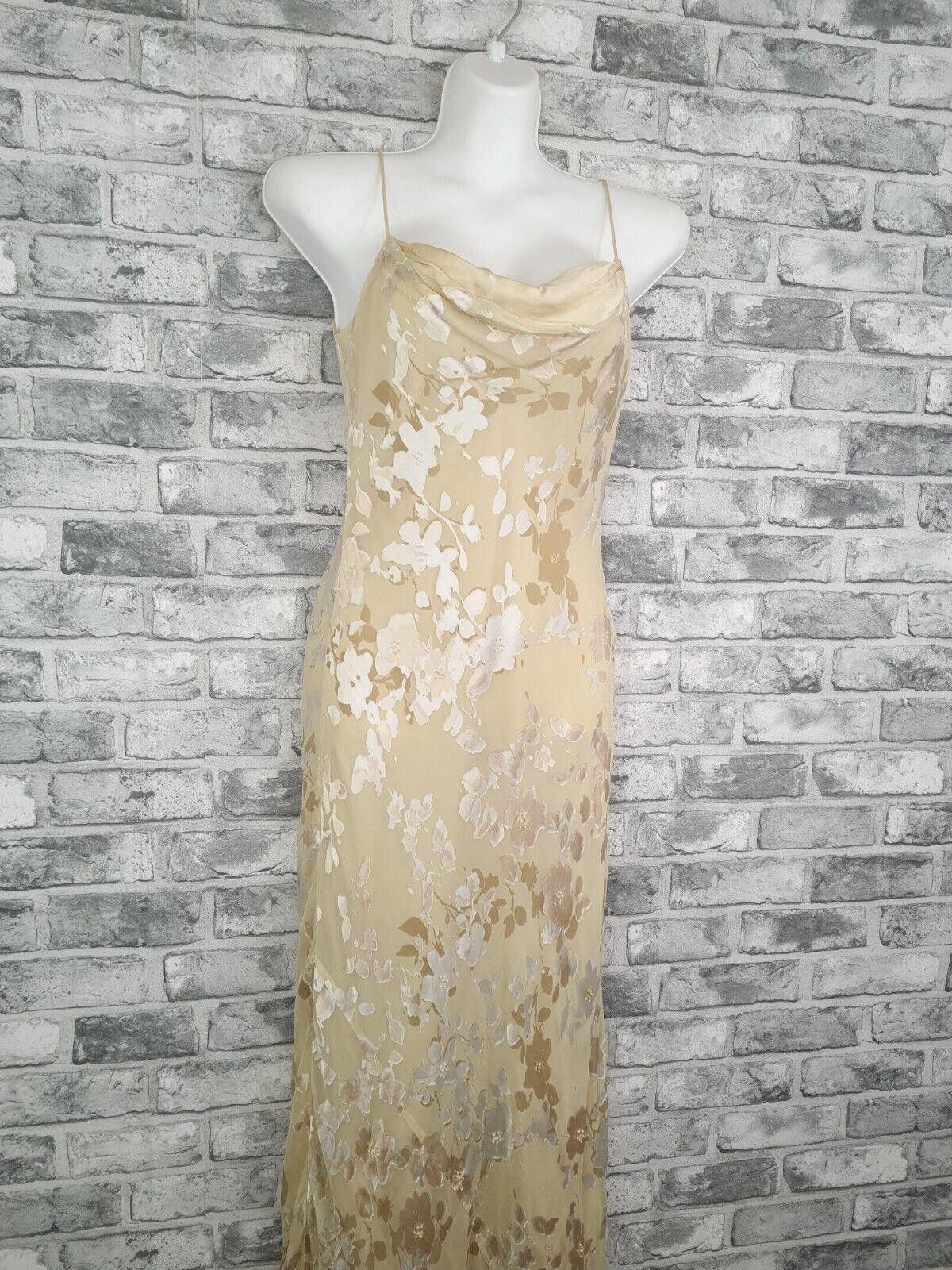 Designer Monsoon Dress Size 10 Devore Silk Vintage Y2k Size M / US 6-8 / IT 42-44 - 2 Thumbnail