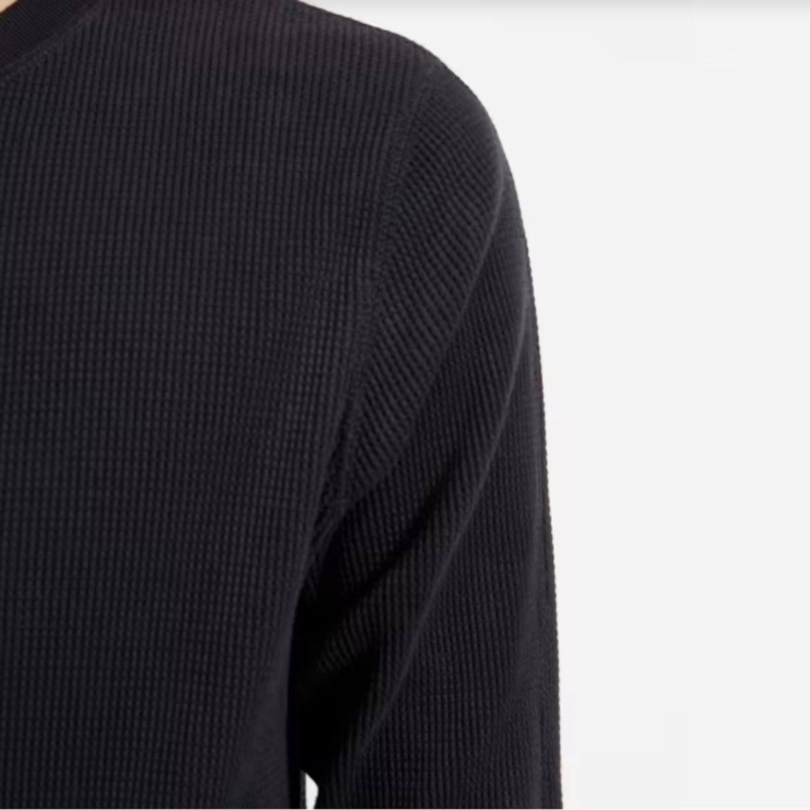 Everlane Everlane The Waffle Long-Sleeve Crew Thermal Black Sz XXL Size US XXL / EU 58 / 5 - 3 Thumbnail