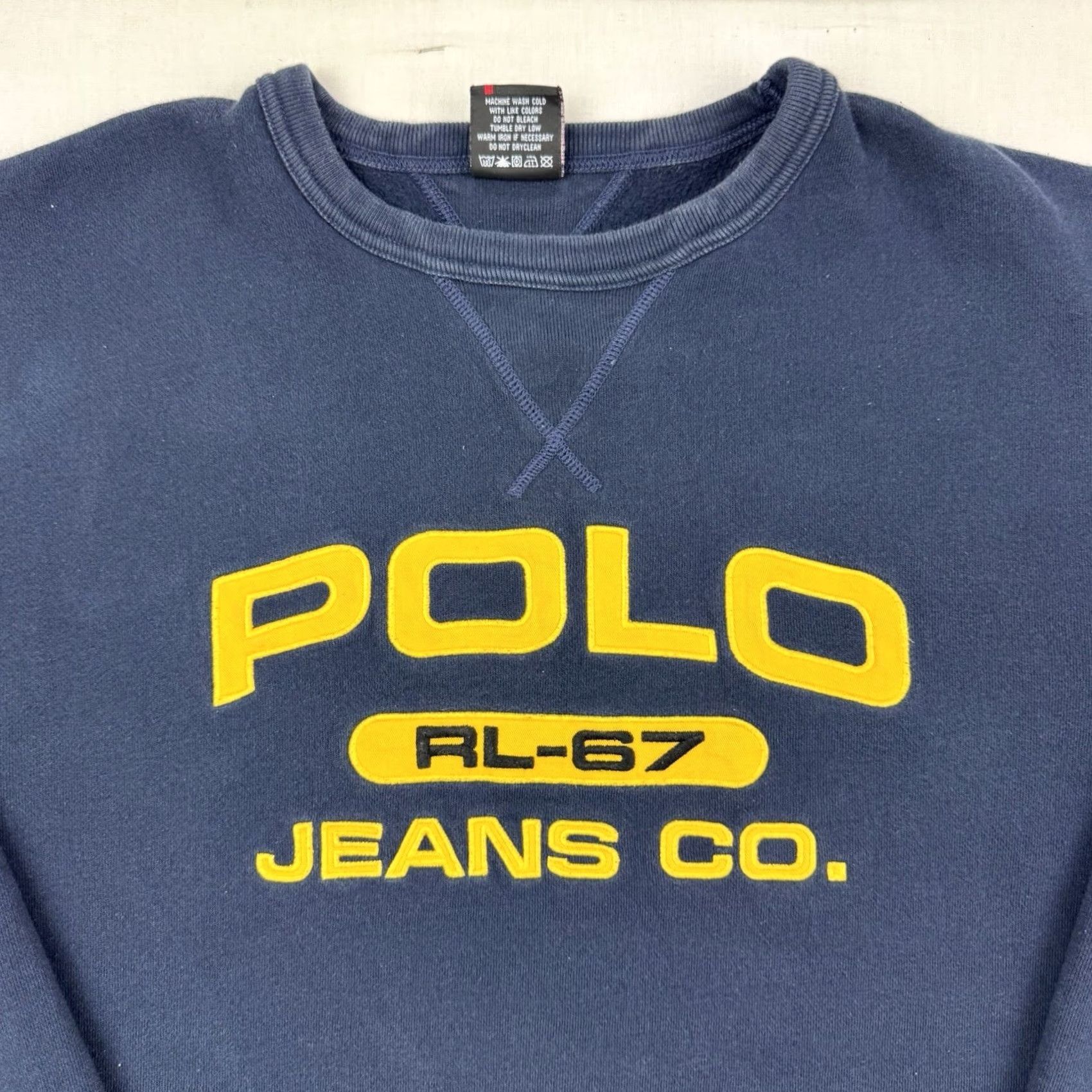 Vintage VINTAGE Polo Jeans Co Sweatshirt Shirt Adult 2XL Polo Jeans Co Crewneck Hipster 90s Y2K Blues Mens Size US XXL / EU 58 / 5 - 5 Thumbnail