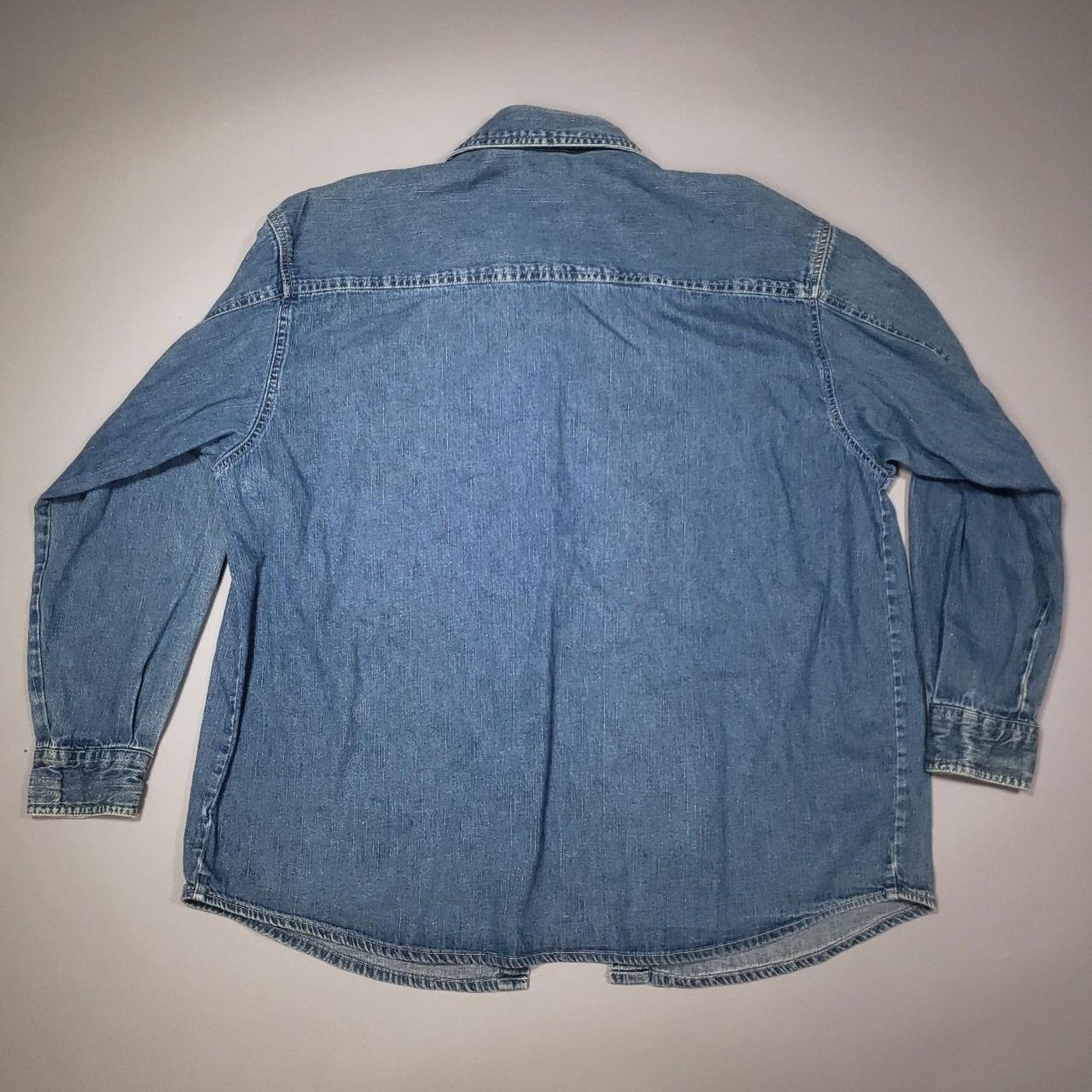 Disney Vintage Disney Winnie the Pooh Denim Button down Mens Large Size US L / EU 52-54 / 3 - 6 Thumbnail