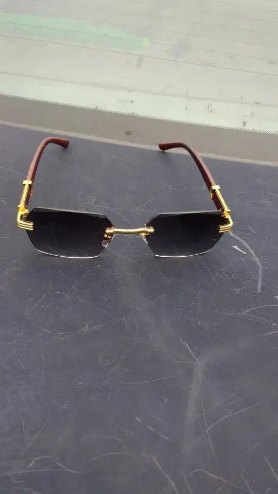 Electric Visual Rimless Square Sunglasses Size ONE SIZE - 4 Thumbnail