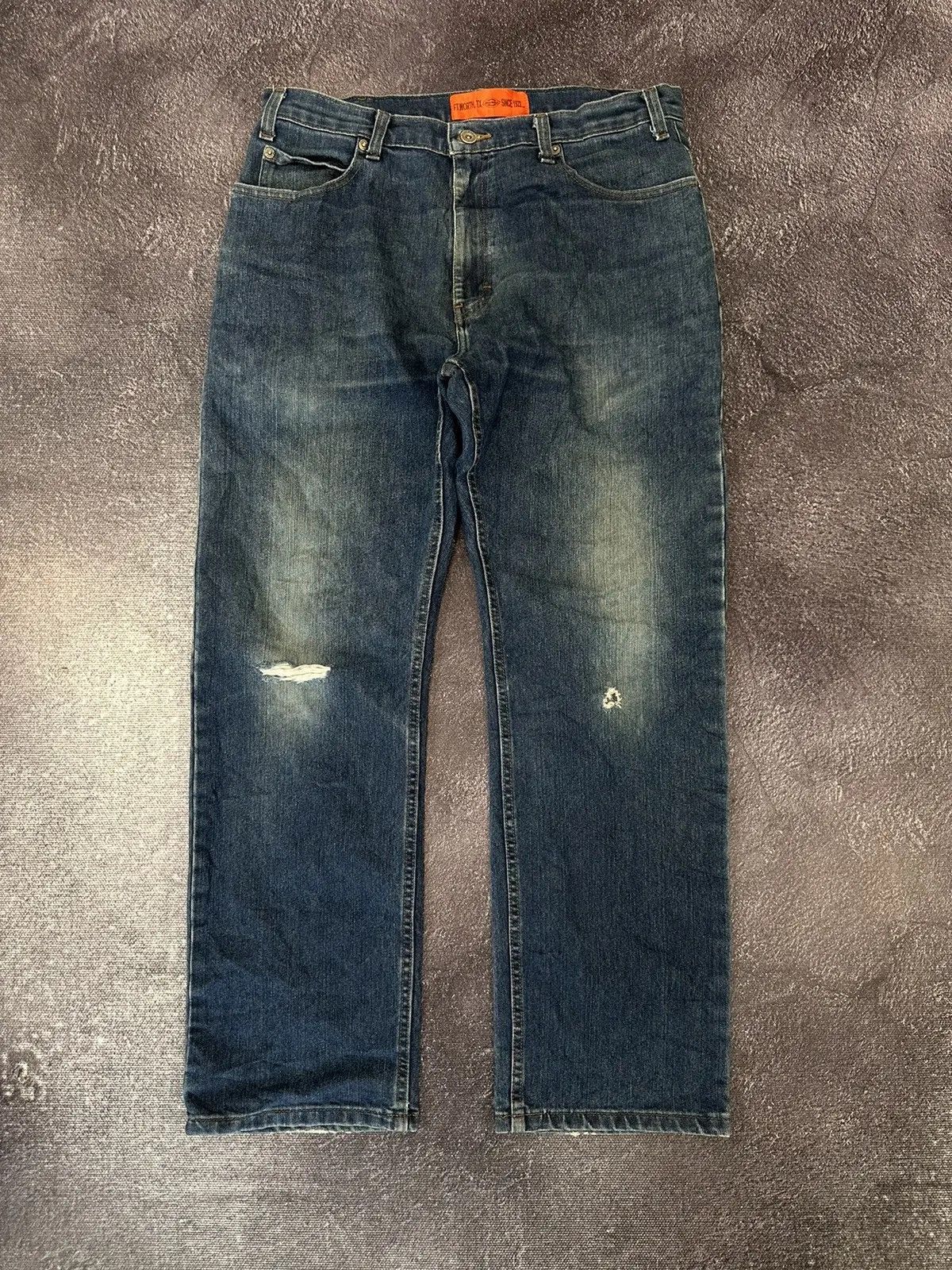 Dickies × Vintage Vintage Dickies Blue Denim Work Hype Baggy Jeans Size US 36 / EU 52 - 2 Thumbnail