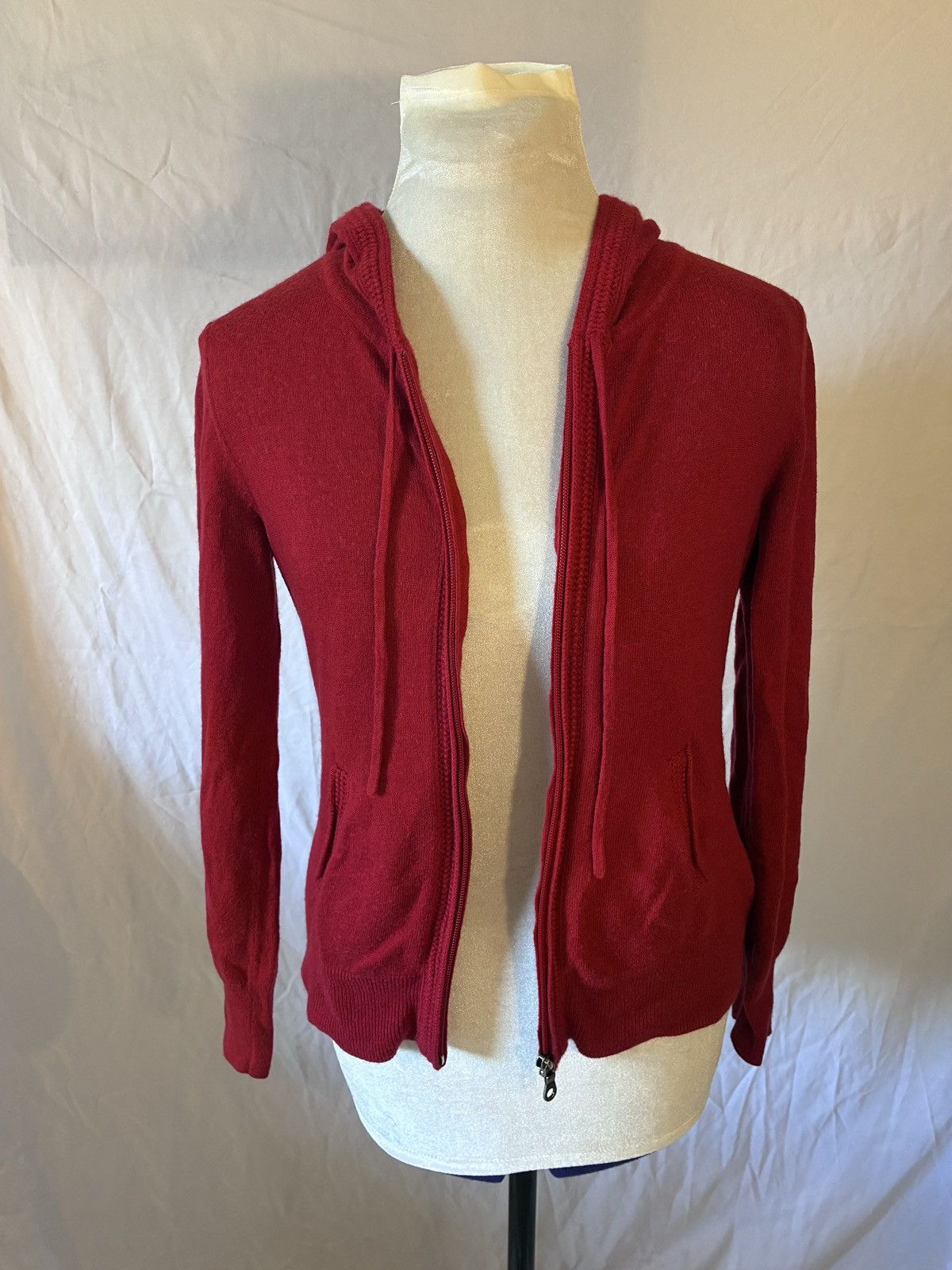 Nordstrom Caslon Cashmere Angora Rabbit Hair Blend Discontinued Hoodie Size S / US 4 / IT 40 - 5 Thumbnail
