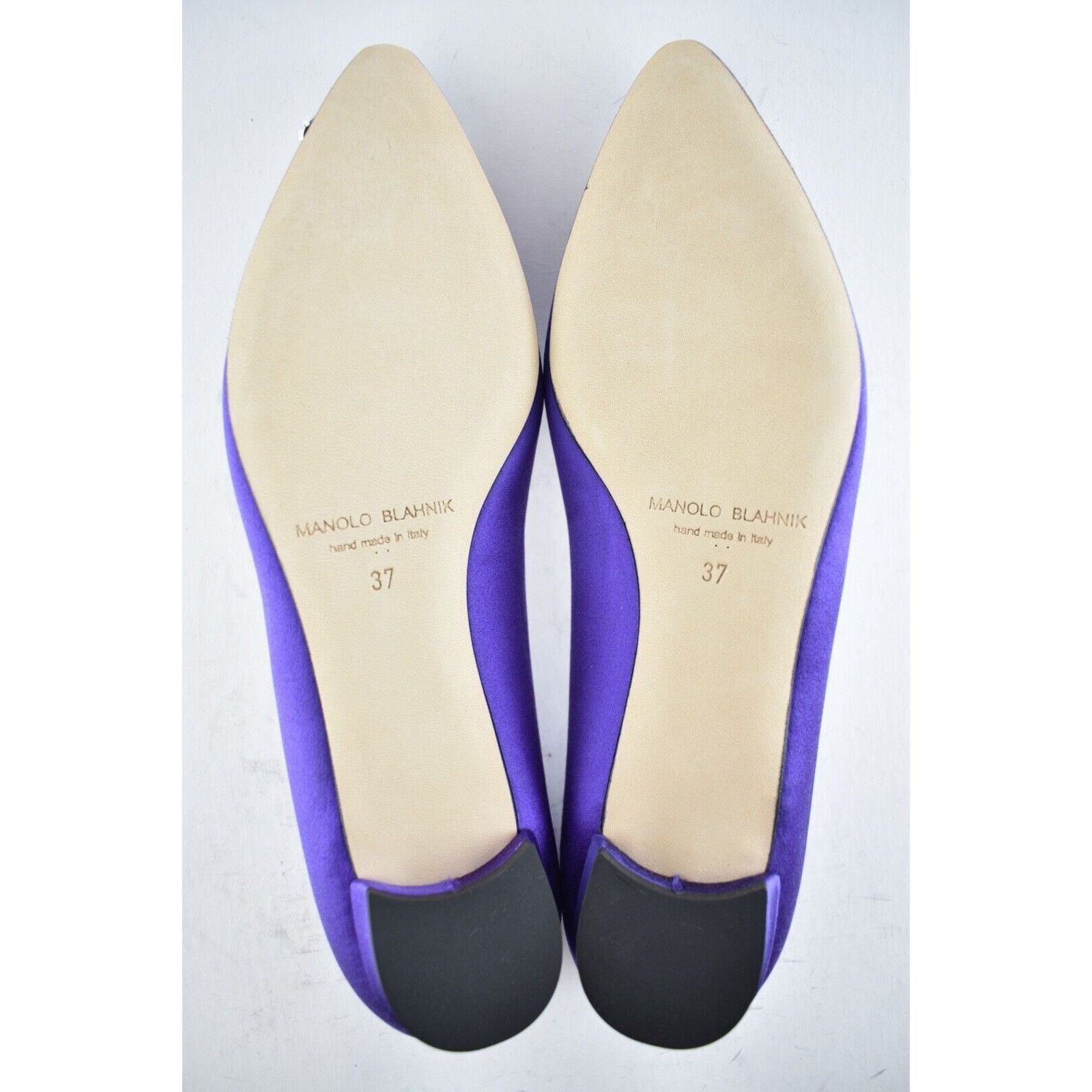 Manolo Blahnik Hangisi Satin Jewel Buckle Ballerina Ballet Flat 37 Size US 7 / IT 37 - 12 Thumbnail