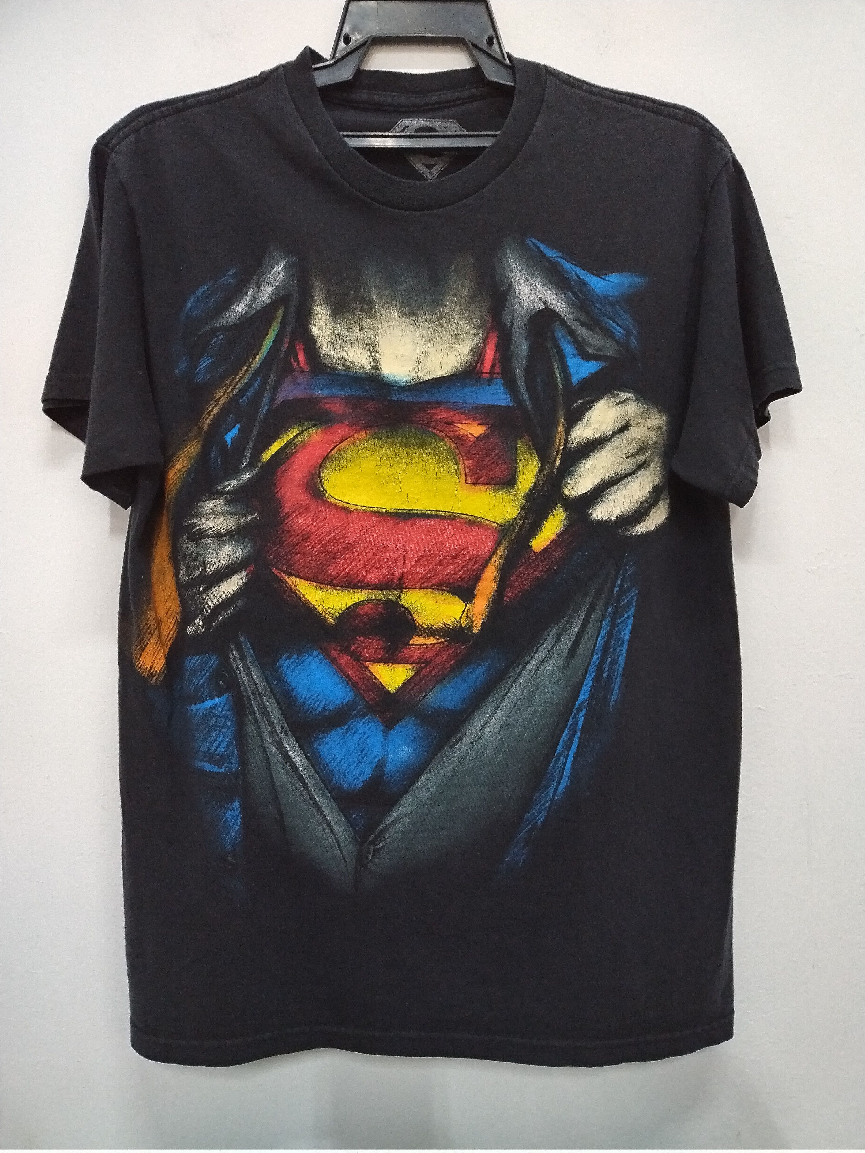 DC Comics Kith x Superman It's A Bird Vintage Tee Black | Grailed