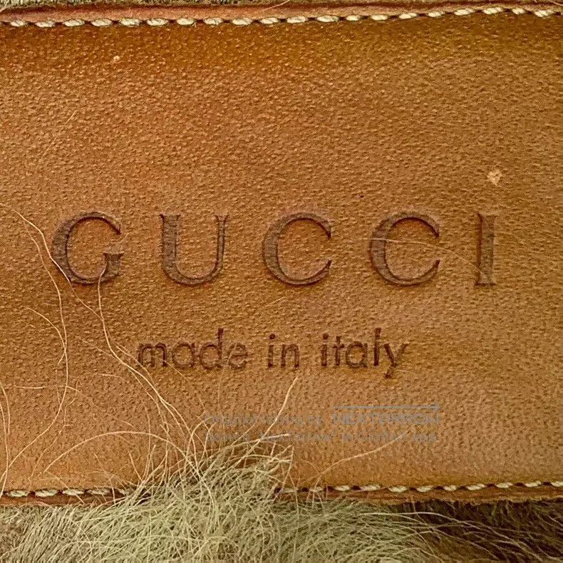 Gucci Gucci Black round toe leather horse buckle casual flat wra Size US 7.5 / IT 37.5 - 7 Thumbnail