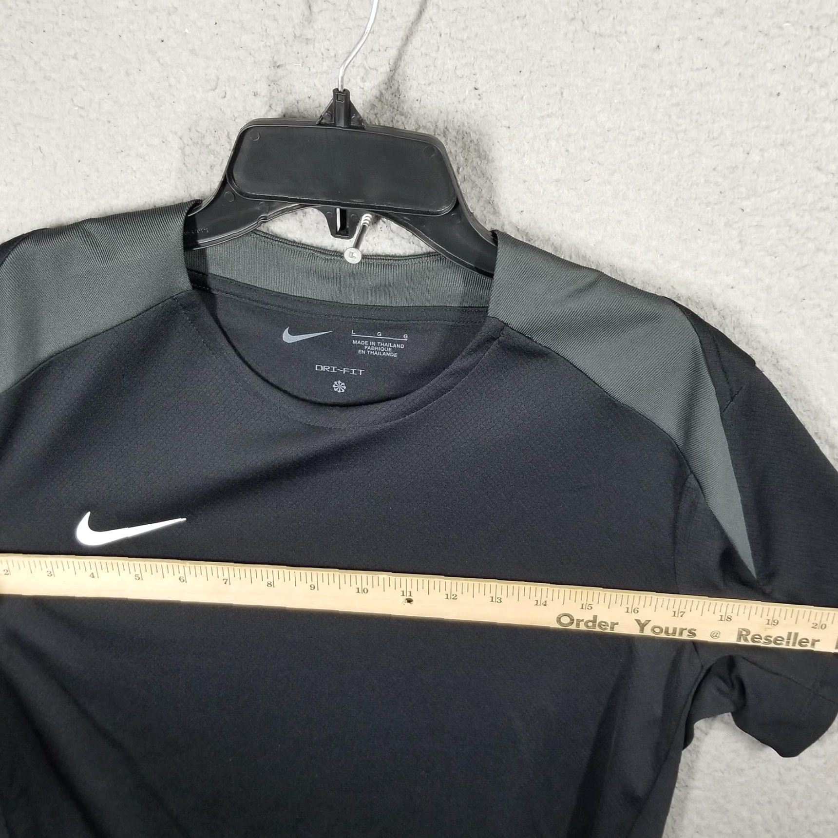 Nike Nike Dri-FIT Strike Shirt Womens Large Black Short Sleeve Soccer FN5025-010 Size L / US 10 / IT 46 - 6 Thumbnail